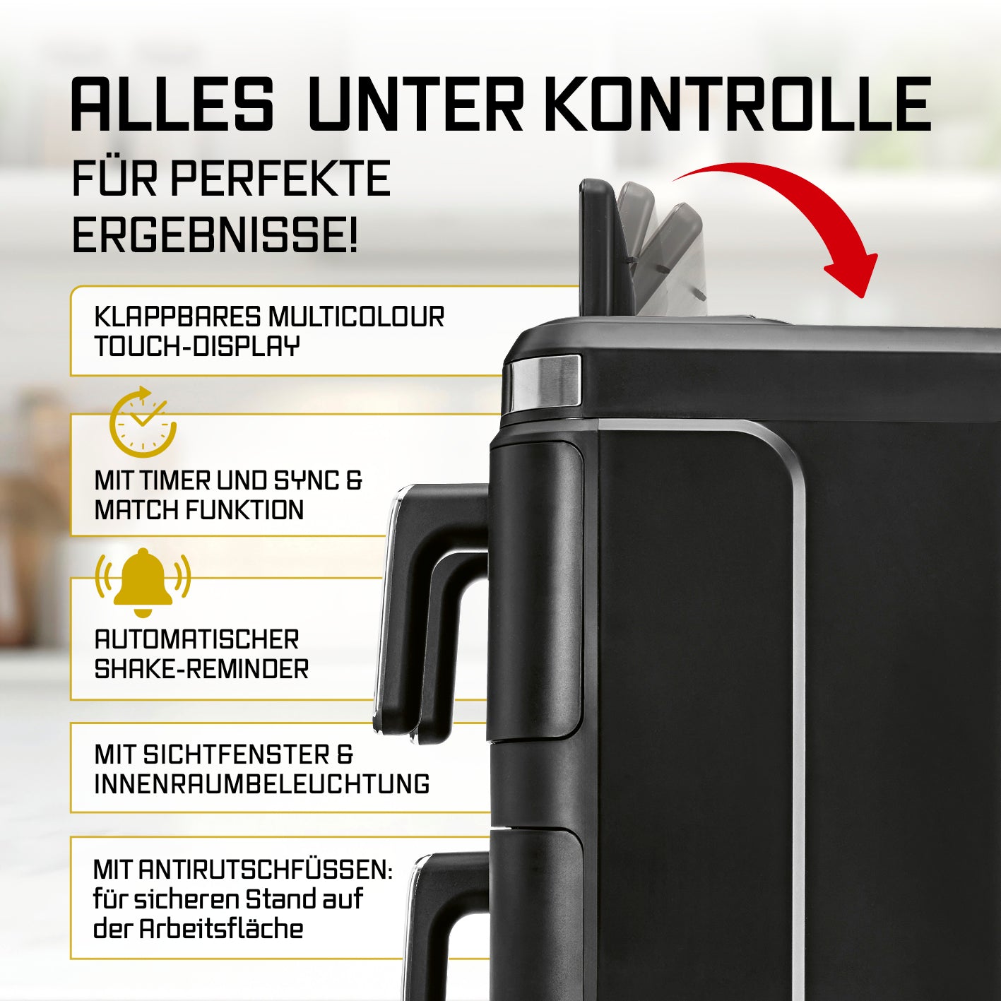 FryUp3 Vertikale 3-Kammer-Heißluftfritteuse - 17 l