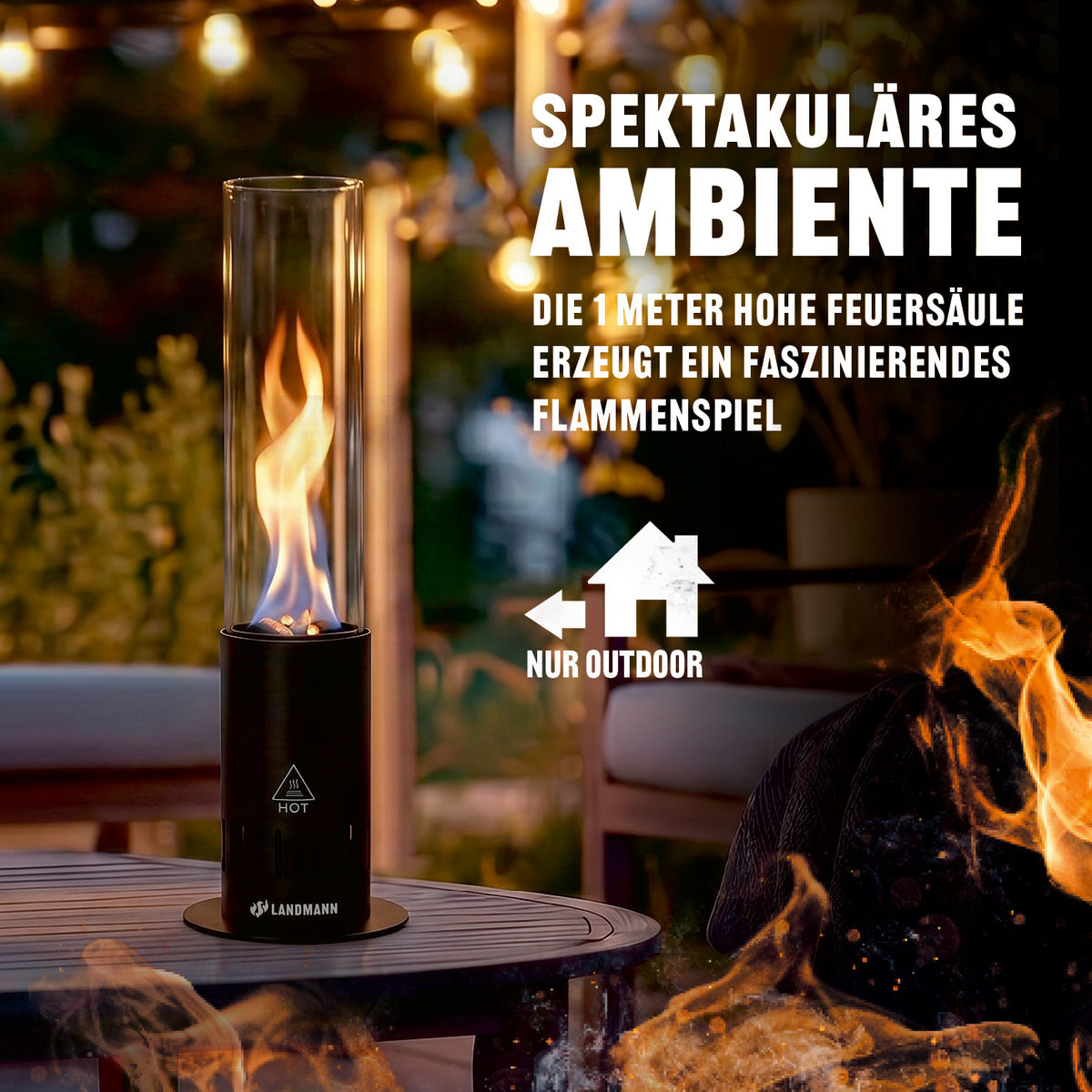Tisch-Pellet-Fackel
