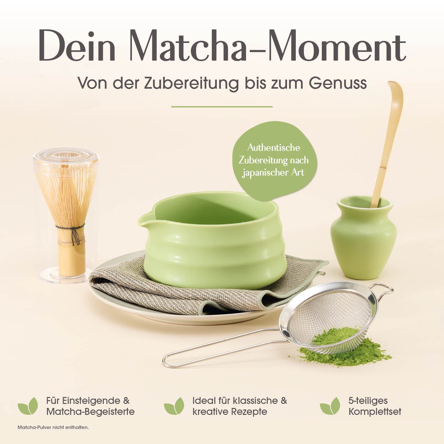 Matcha-Zubereitungsset - 5-tlg.