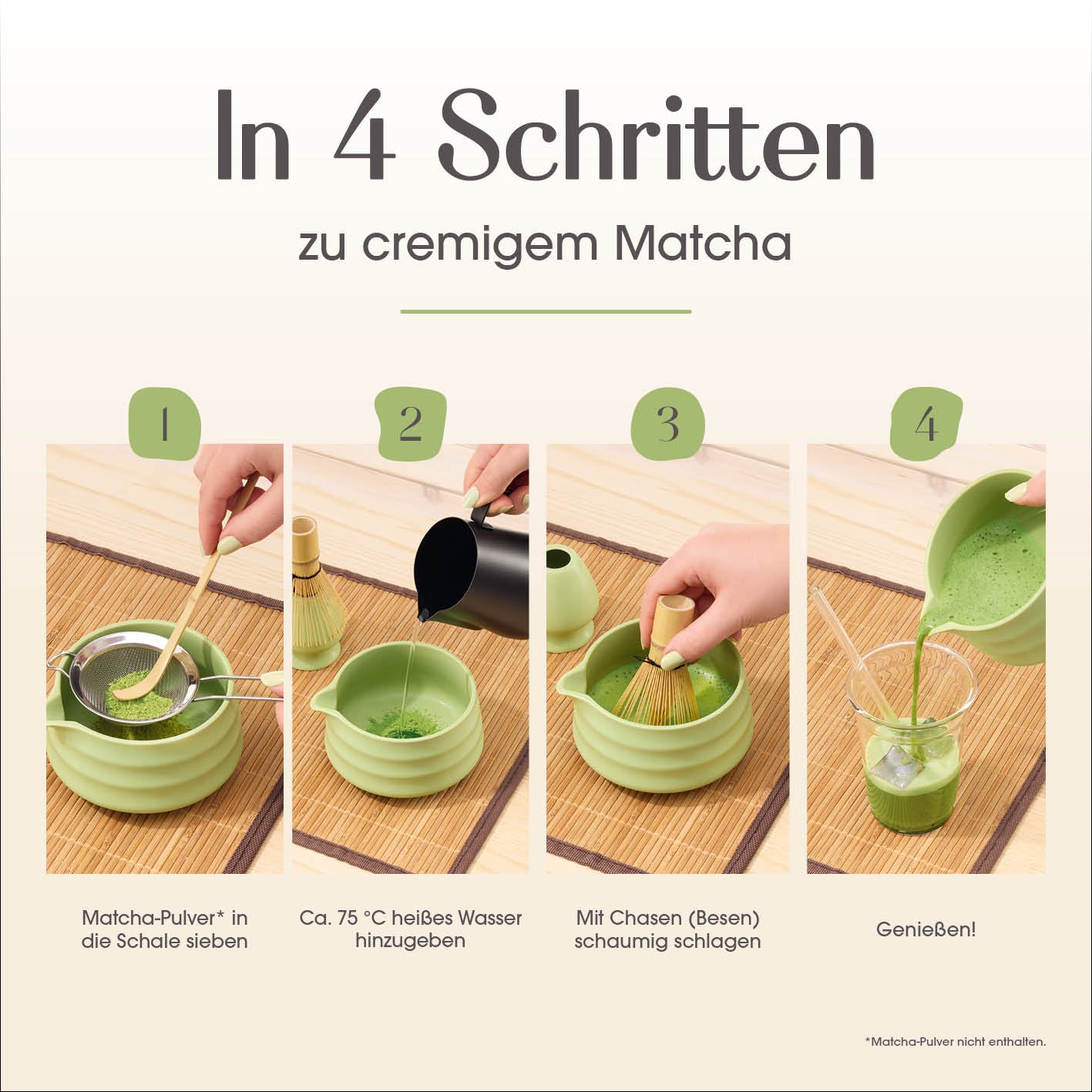 Matcha-Zubereitungsset - 5-tlg.