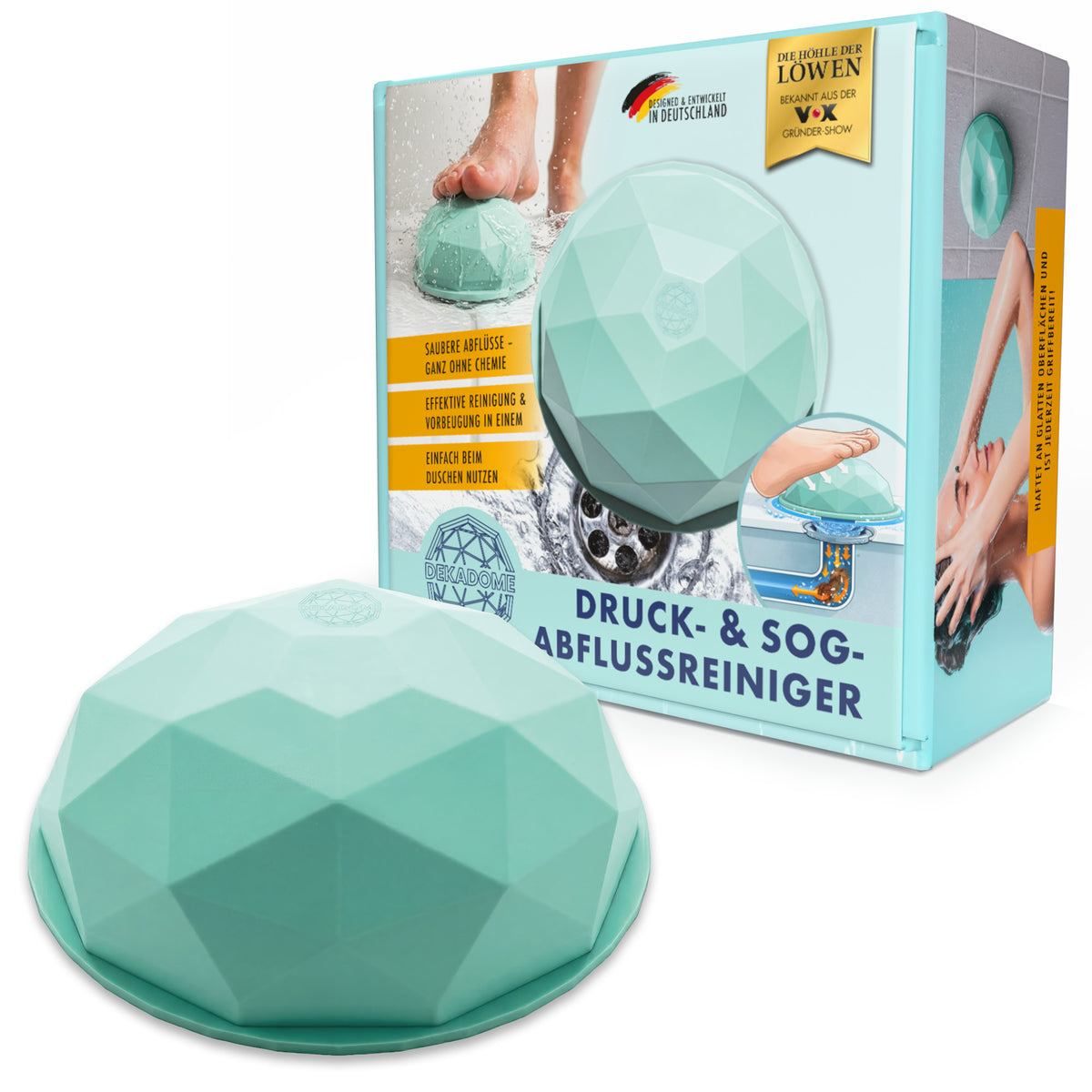 Abfluss-Pömpel für Dusche & Waschbecken