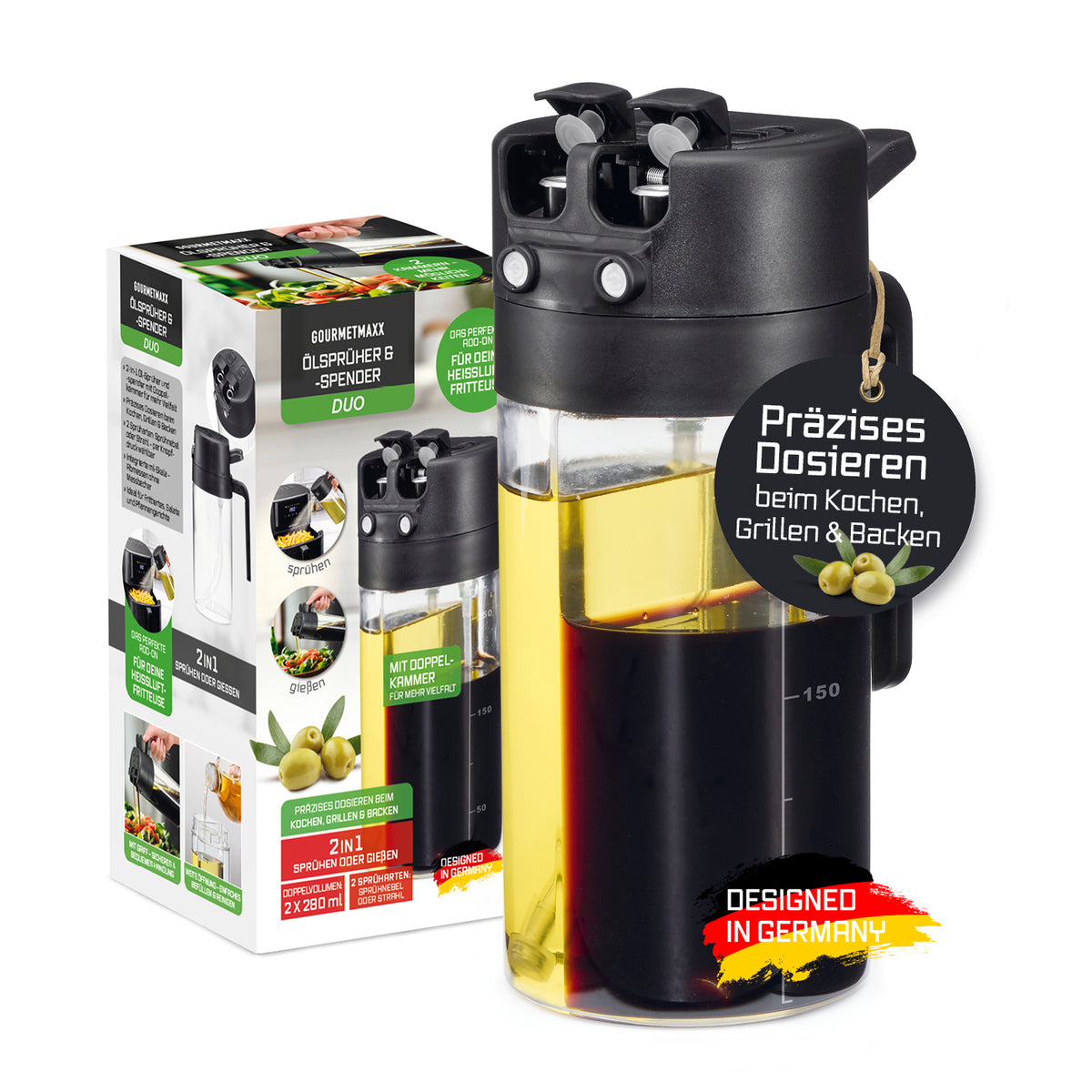 2-in-1-Ölsprüher & -spender DUO