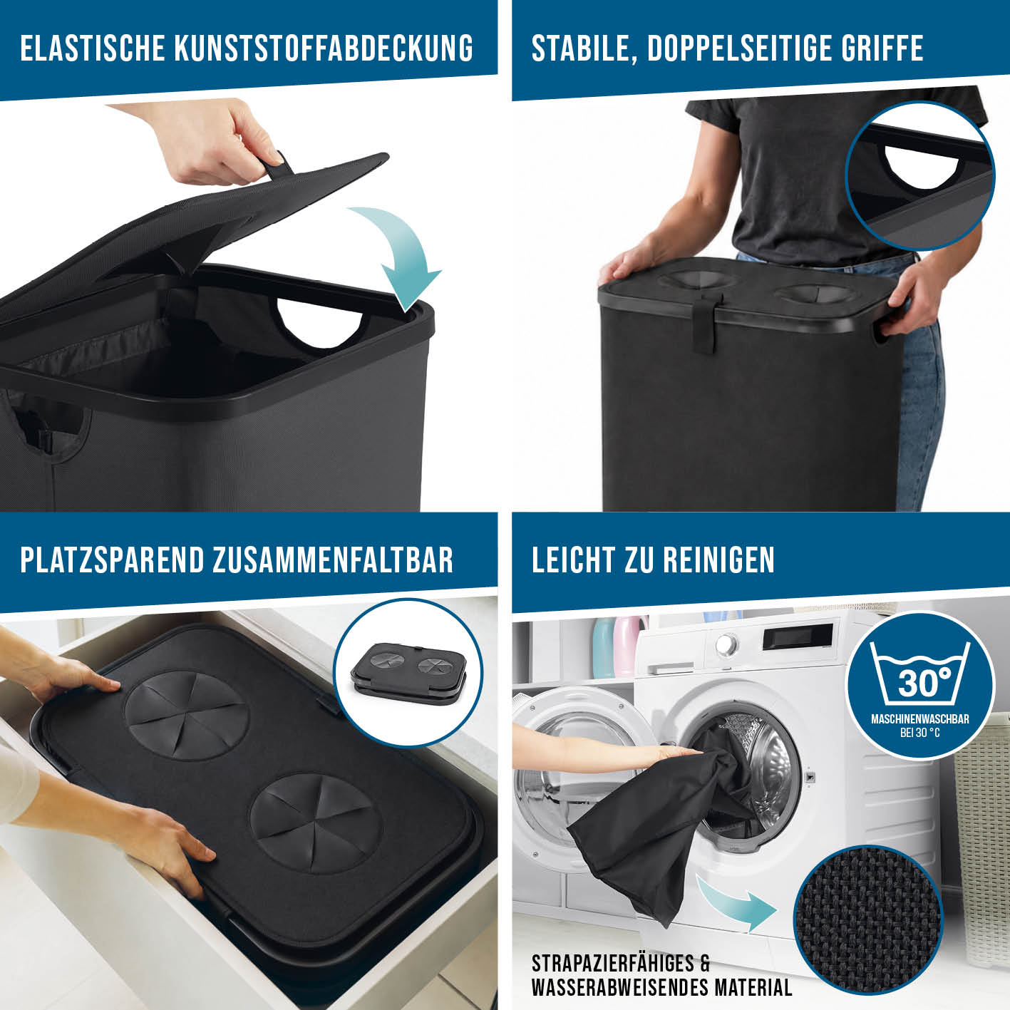 Pfandflaschen-Sammelbehälter mit Doppeleinwurf