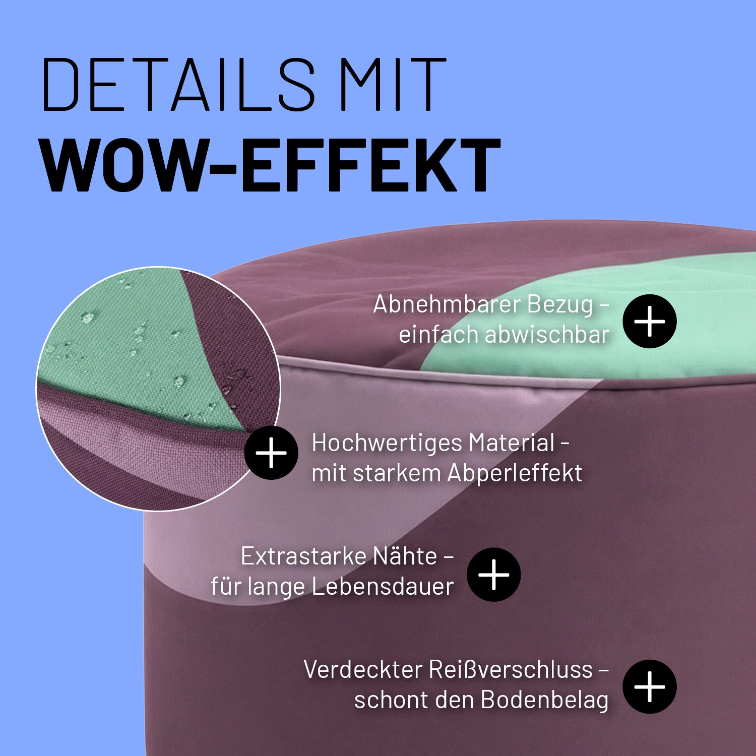 Sitzsack Pouf Wave