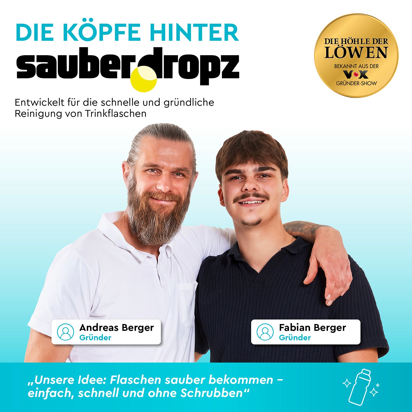Reinigungstabletten mit sauberDROPZ-Effekt - 180 Tabs