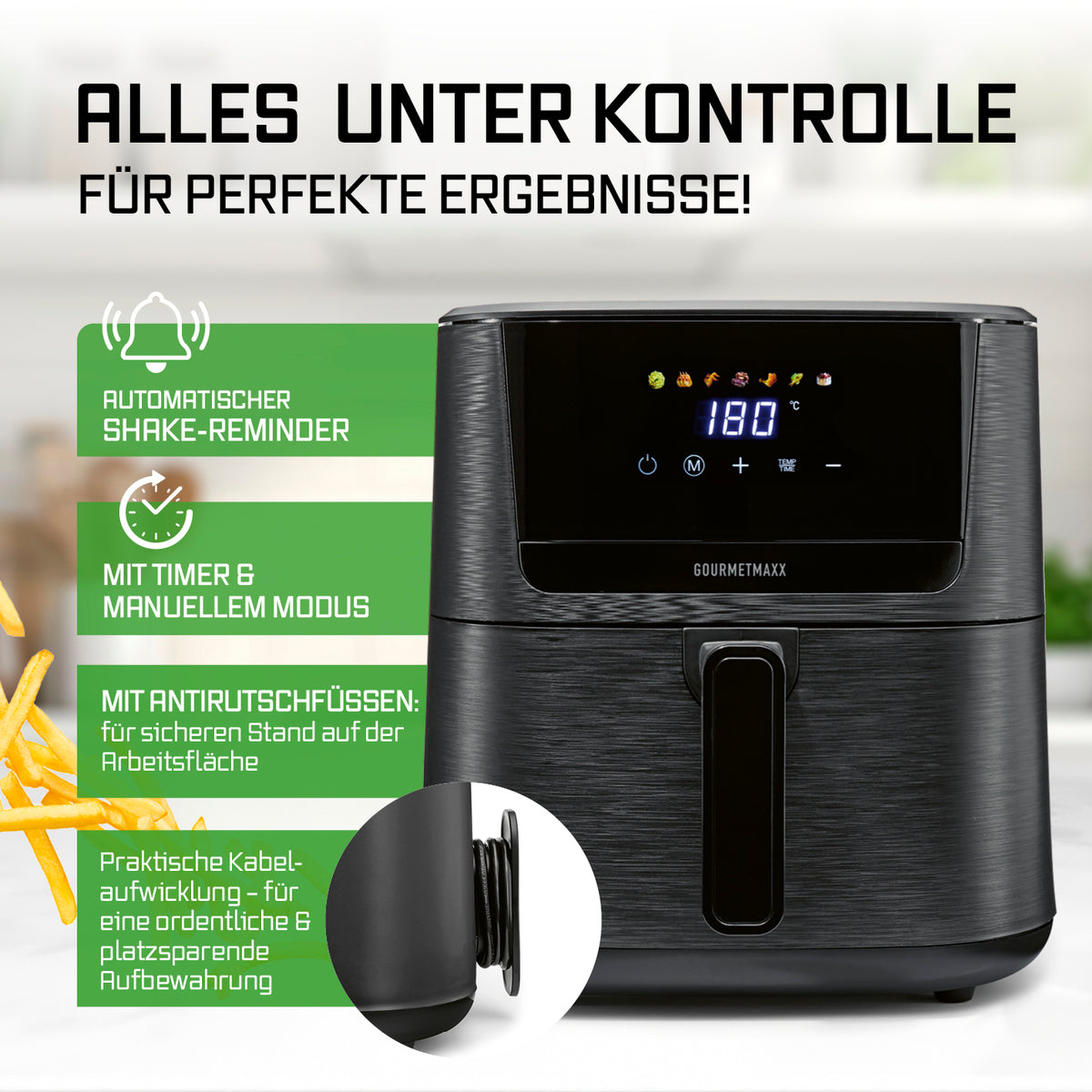Heißluftfritteuse 6,5 Liter