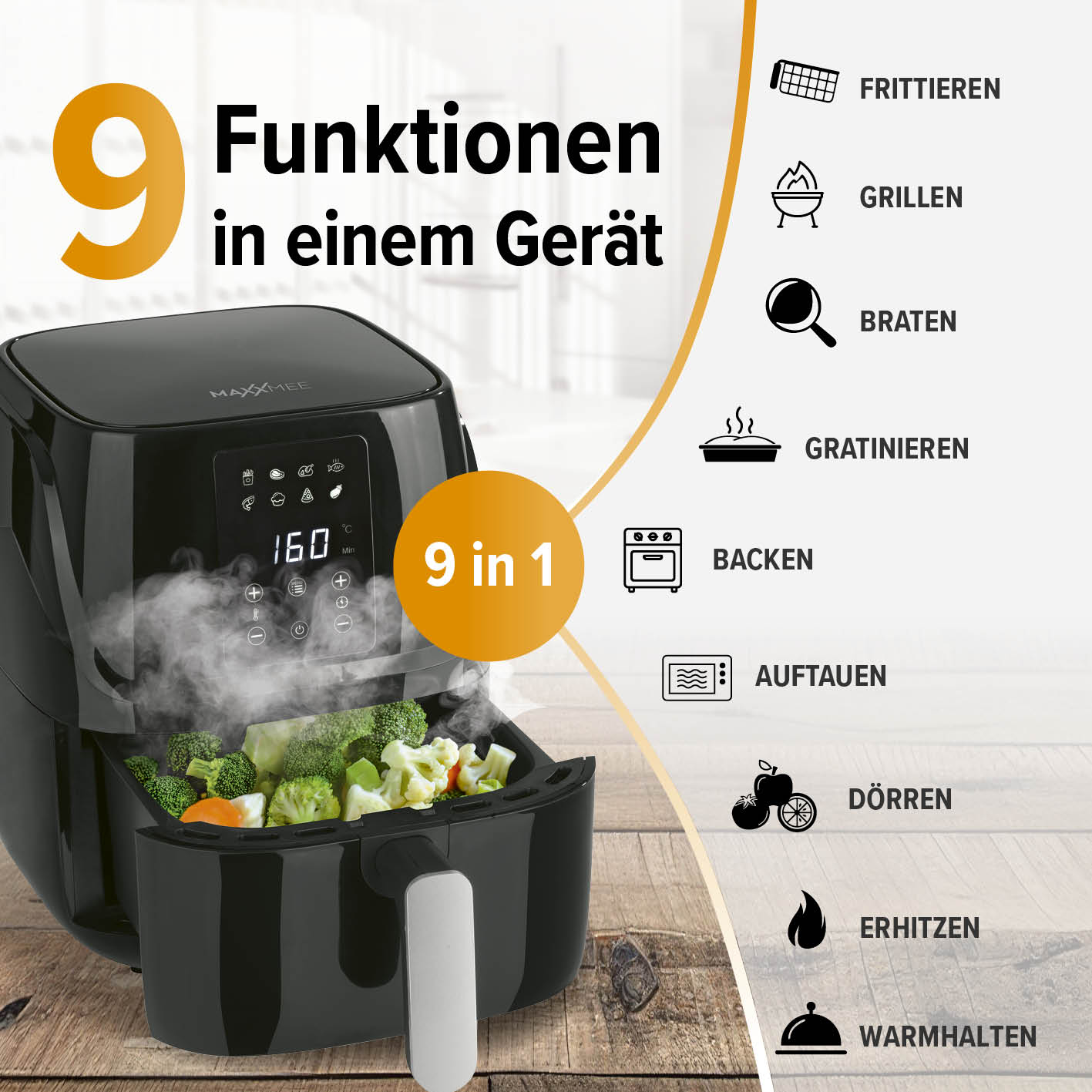 Heißluftfritteuse