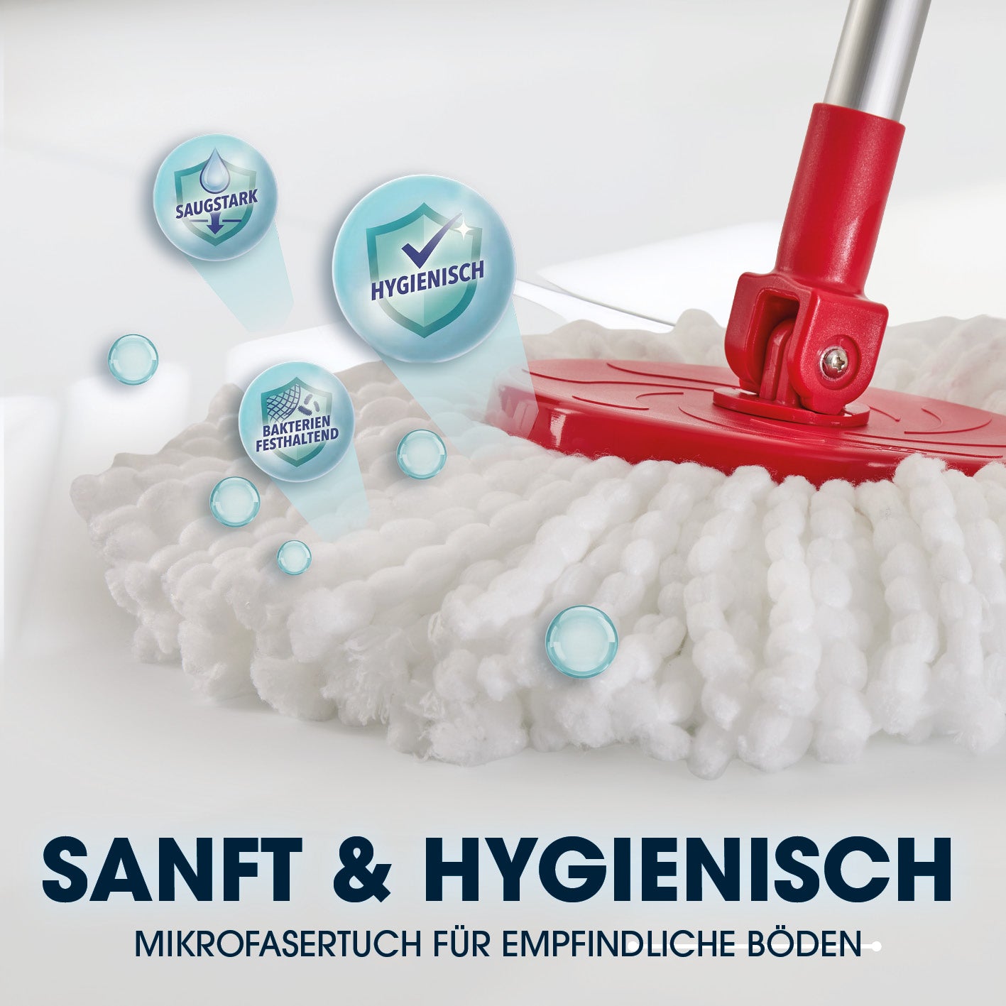 Power-Wischmopp + Aufsatz 2er-Set