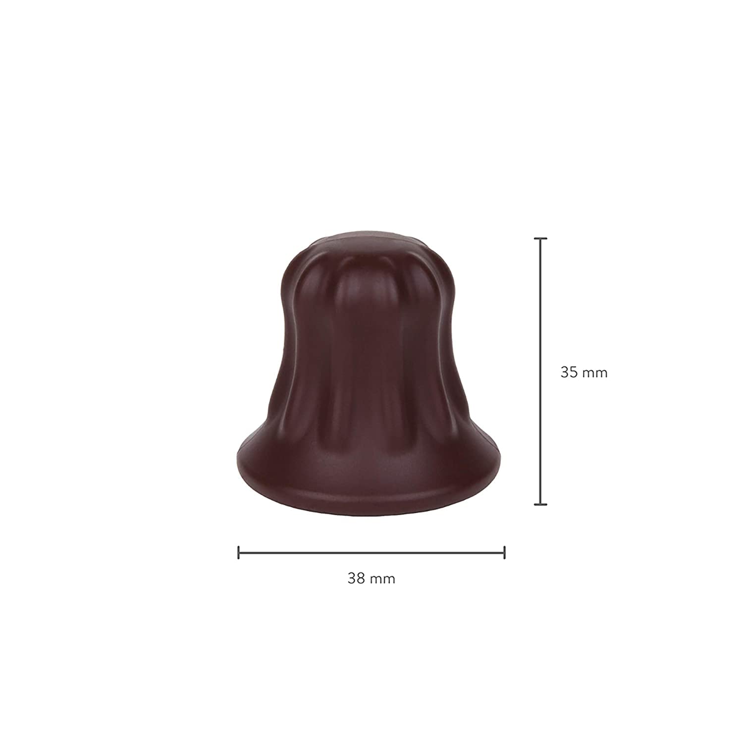 Haarstütze chocolate 3,5cm braun