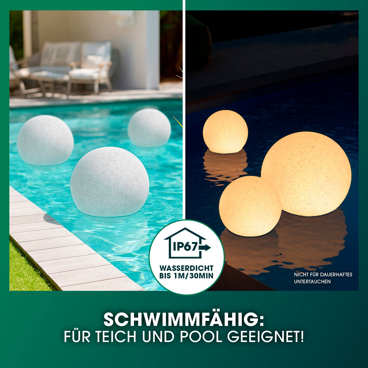 Solar-Dekostein mit Fernbedienung & Farbwechsel – 3er-Set