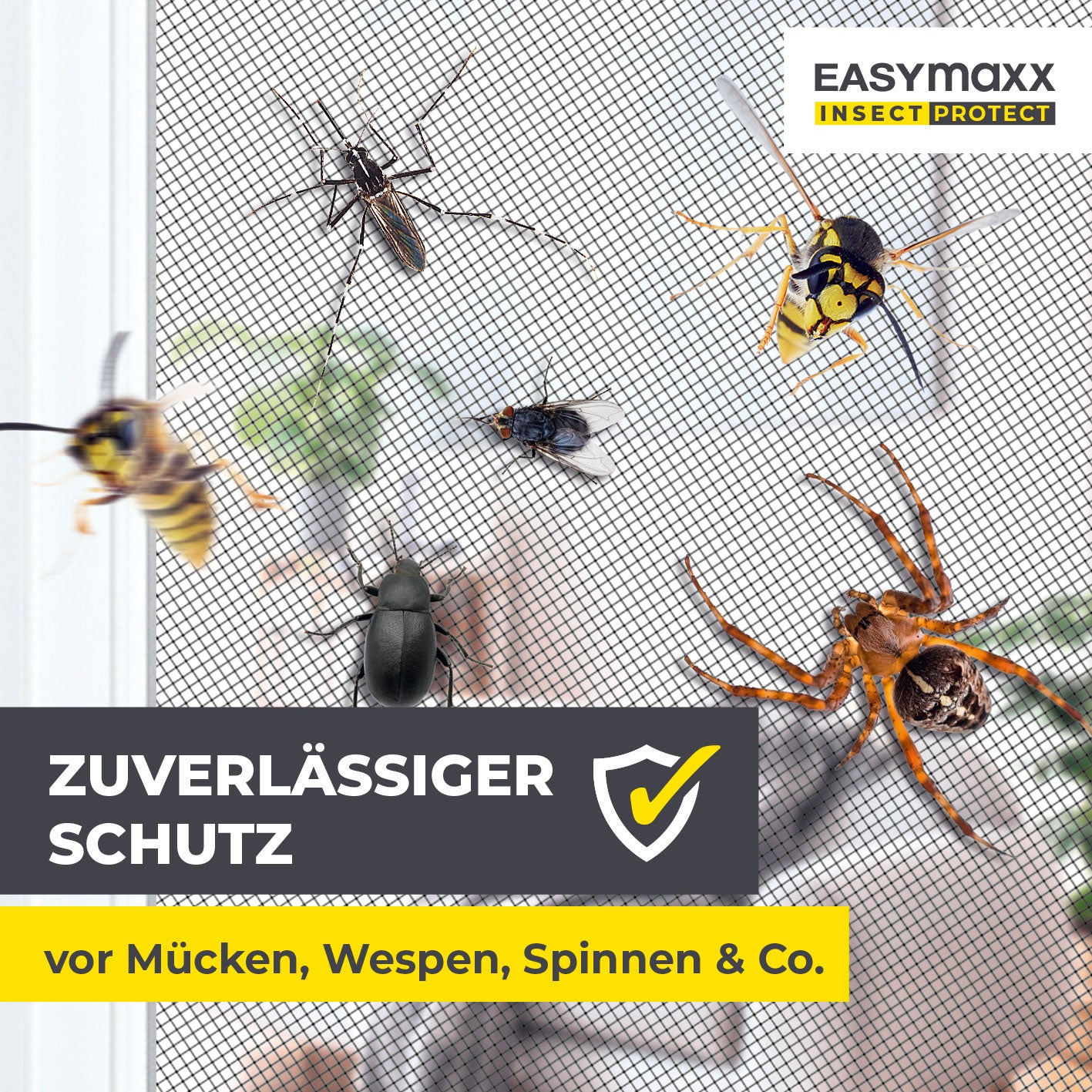 Insektenschutzgitter mit Magnetbefestigung - 2er-Set