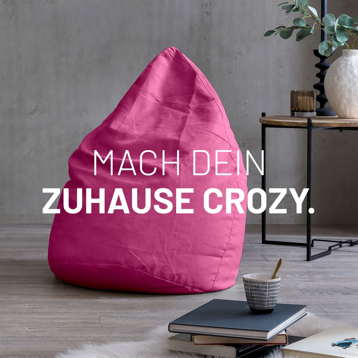 Luxury XL Sitzsack (120 L) - indoor - Pink