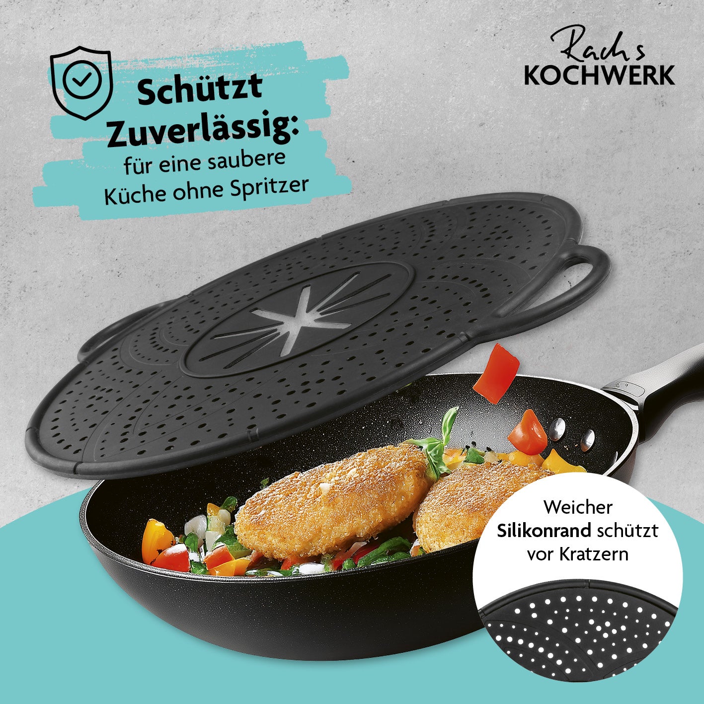 Silikon Spritzschutz 4-in-1 Ø 30 cm