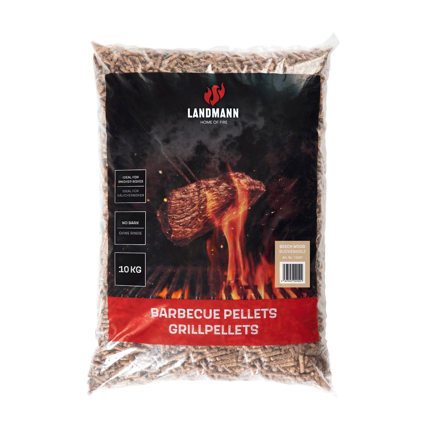 LANDMANN Grillpellets Buchenholz 10 kg