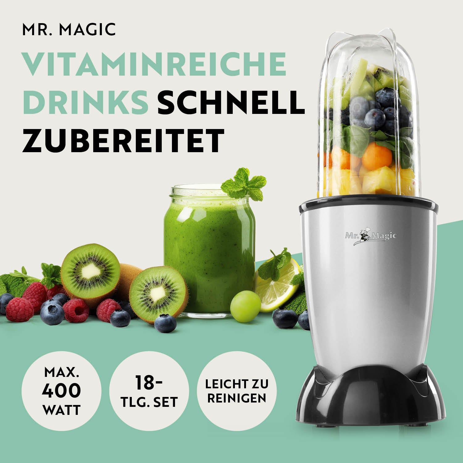 Mr. Magic Mixer - Silber/Schwarz