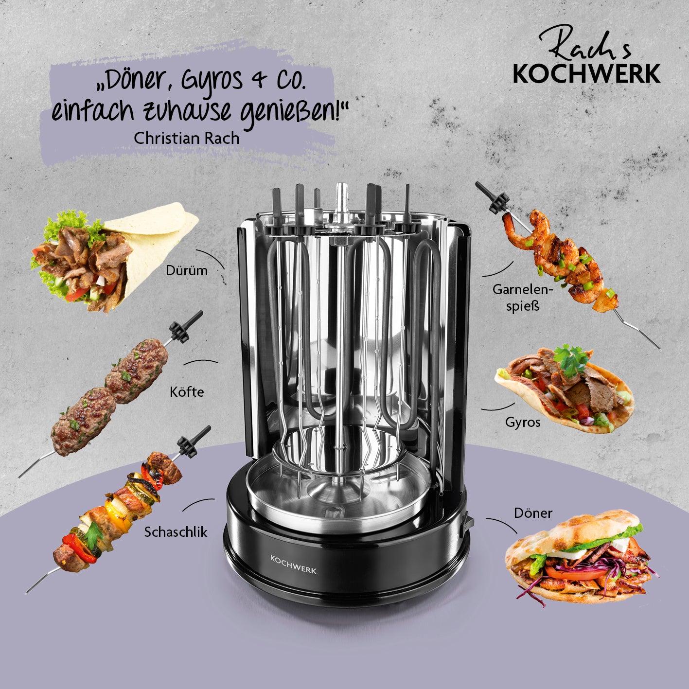 Dönergrill - Schwarz