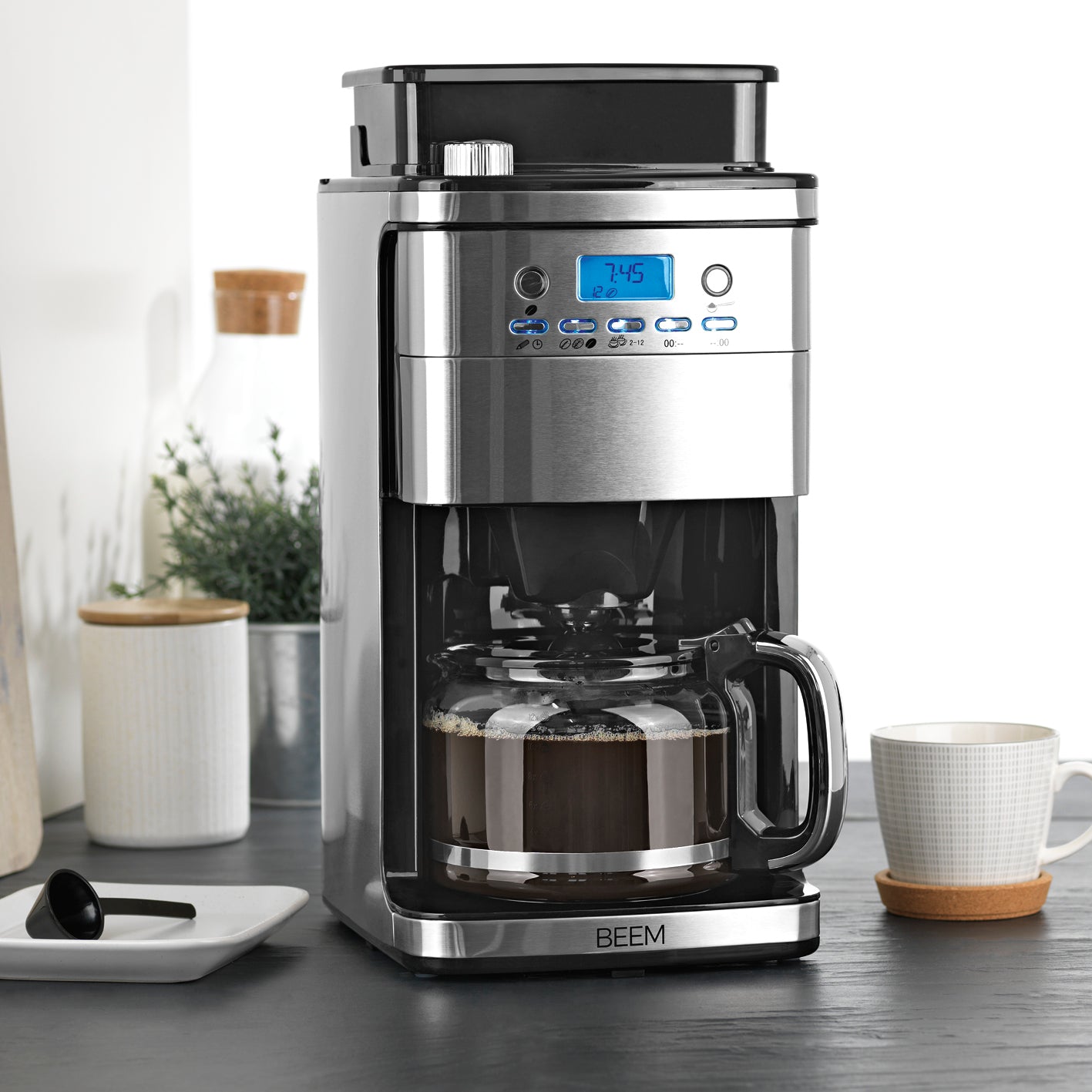 FRESH-AROMA-PERFECT SUPERIOR Filterkaffeemaschine mit Mahlwerk - Glas