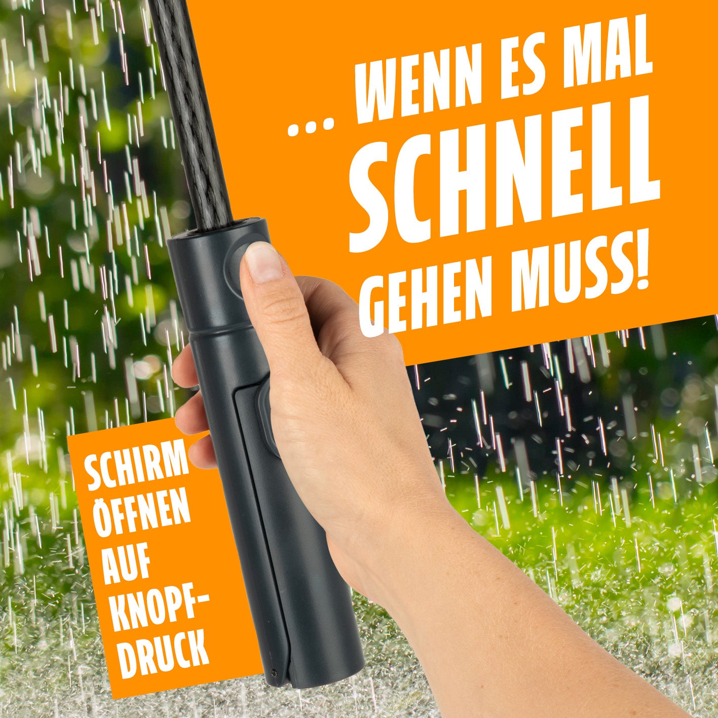 Regenschirm mit Getränkehalter - 2er-Set