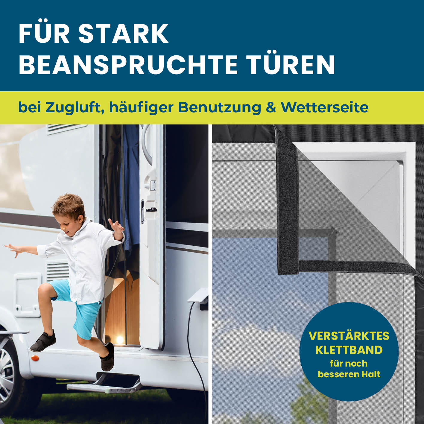 Insektenschutzvorhang für Wohnwagen - 60 x 180 cm