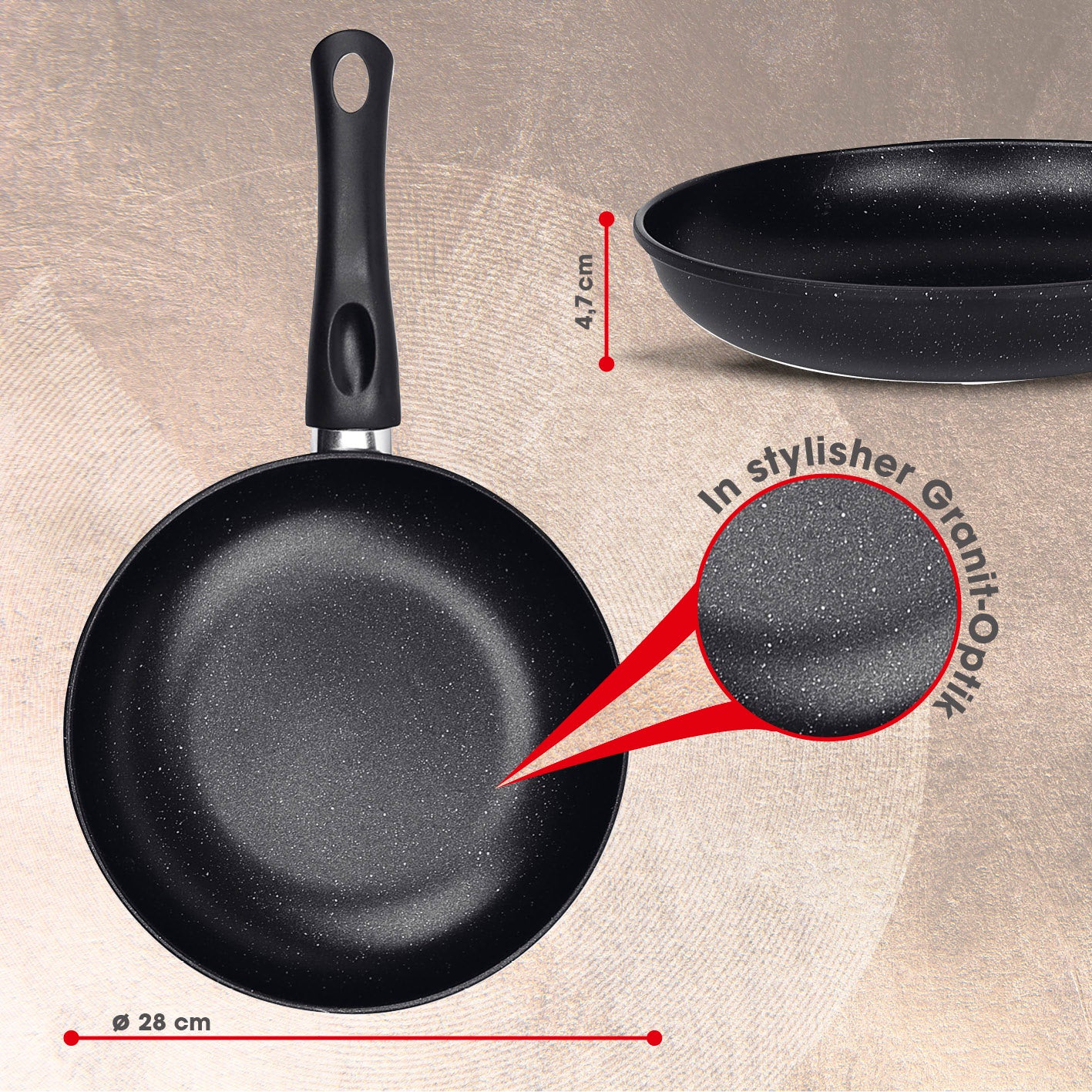 Karbonstahl-Bratpfanne Ø 28 cm