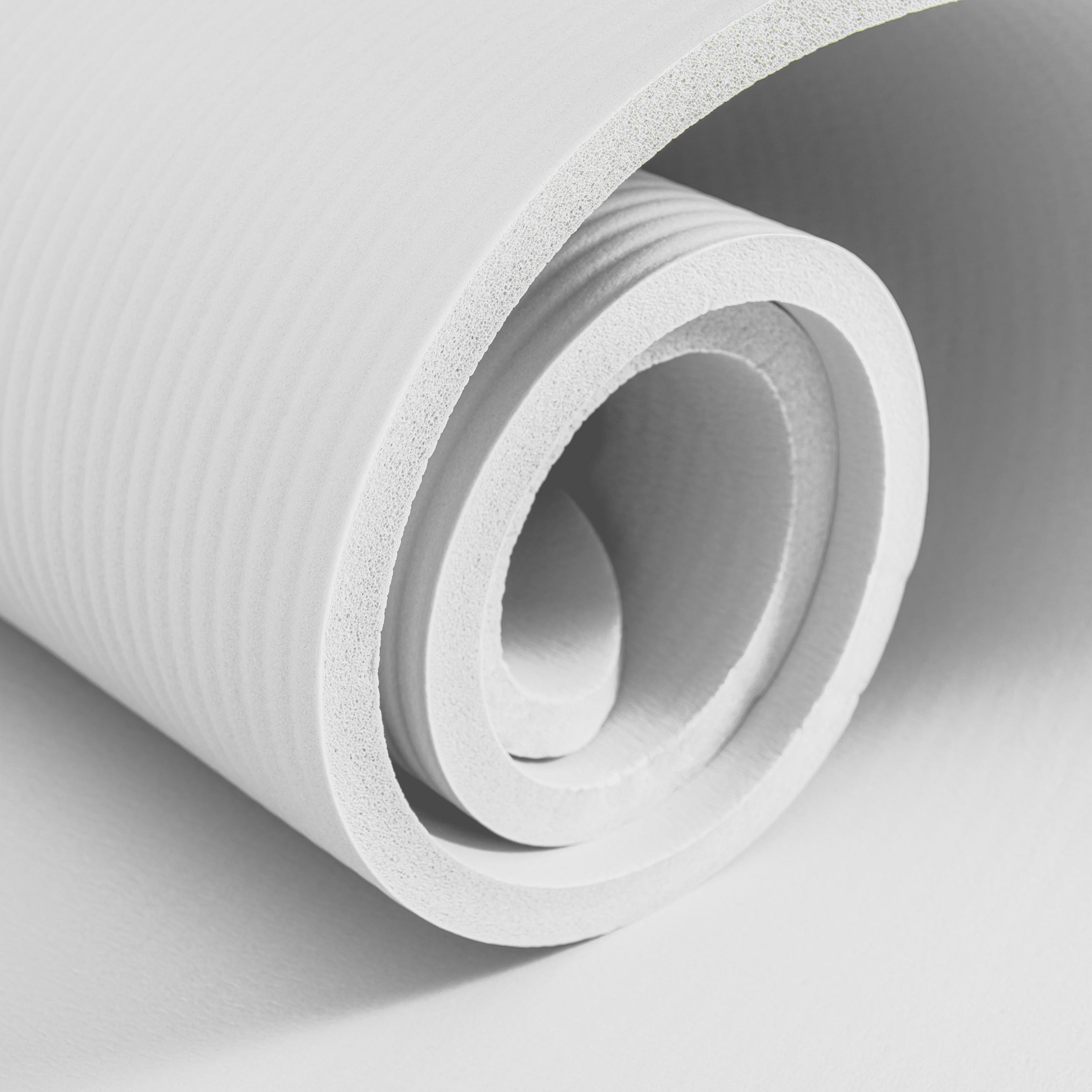 Fitness- & Gymnastikmatte - 183 x 61 x 1,2 cm - Weiß