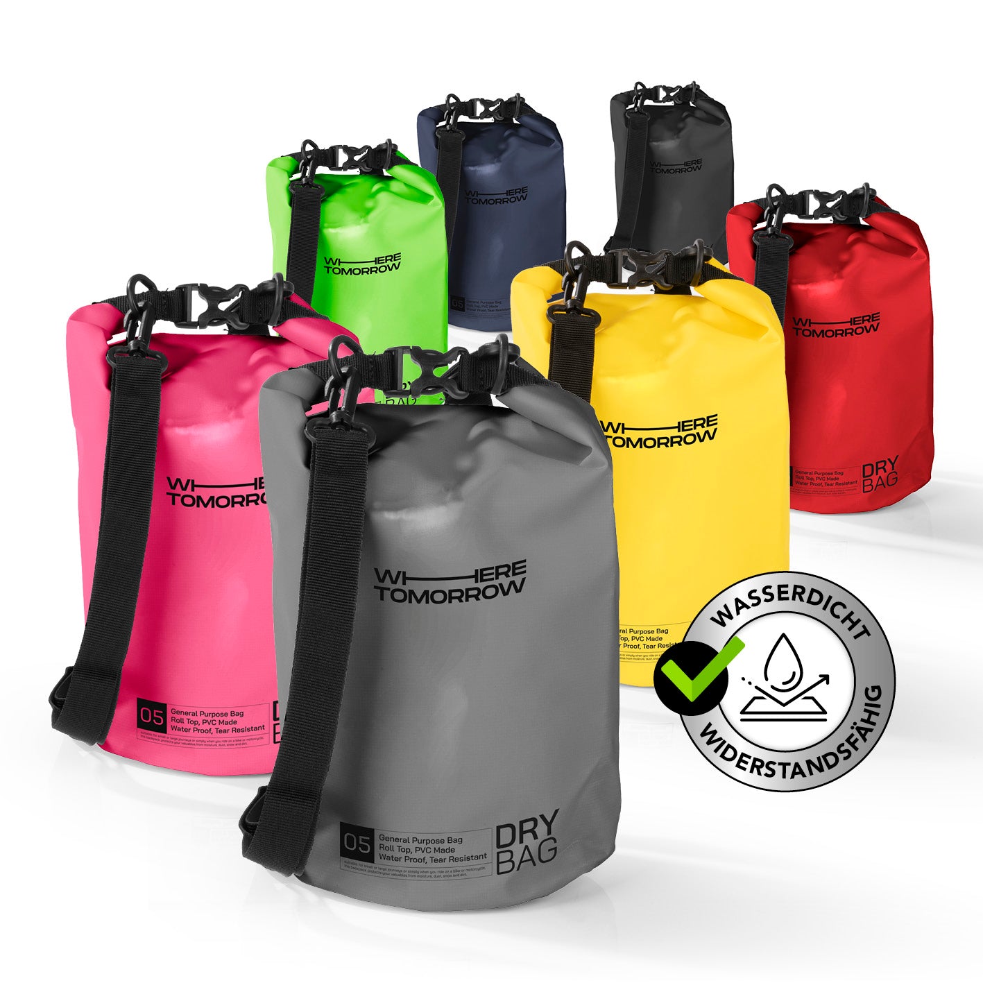 Dry Bag 5L - Style 01 - Grau
