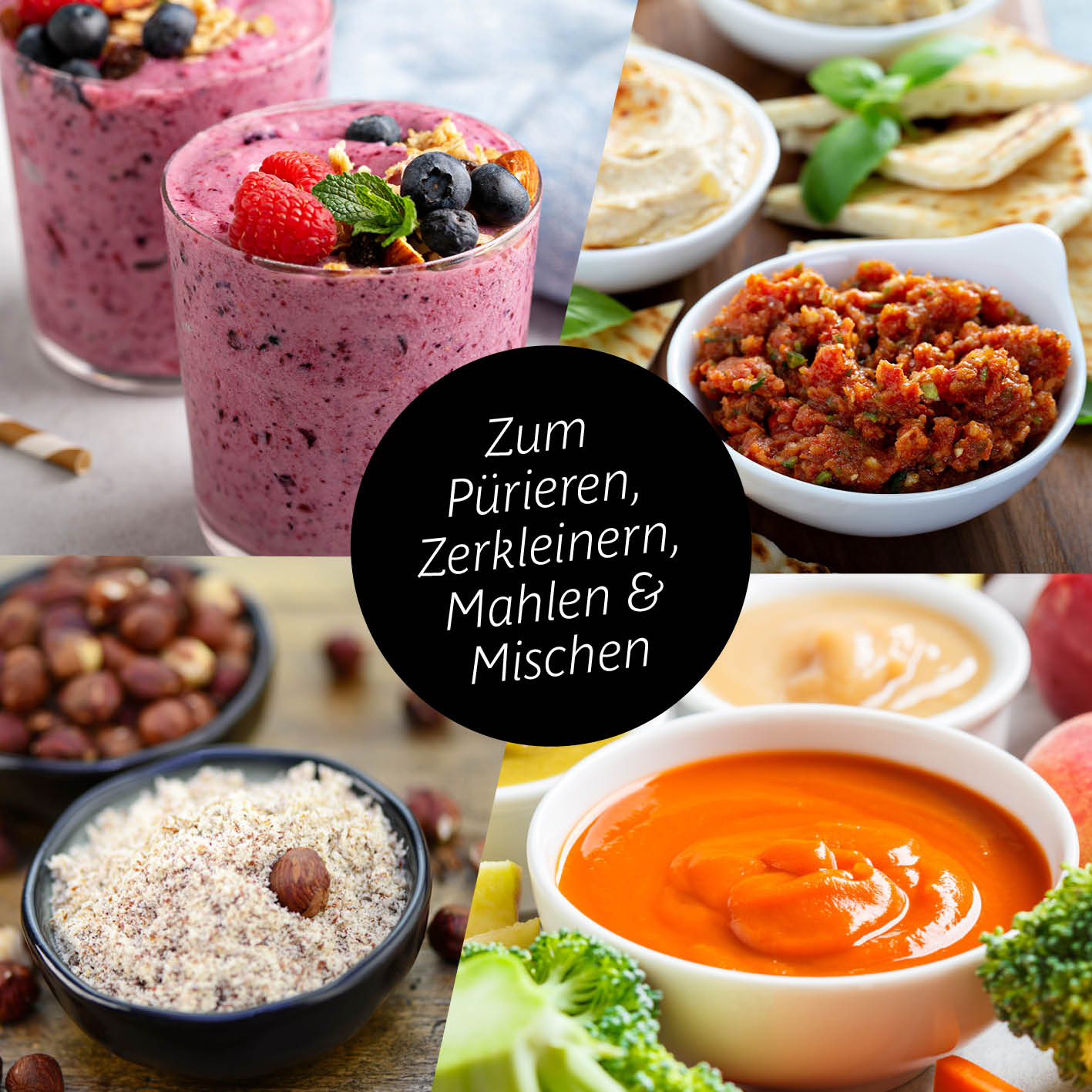 Nutrition Mixer Pro 1.000 mit Basis-Set M - Anthrazit/Schwarz