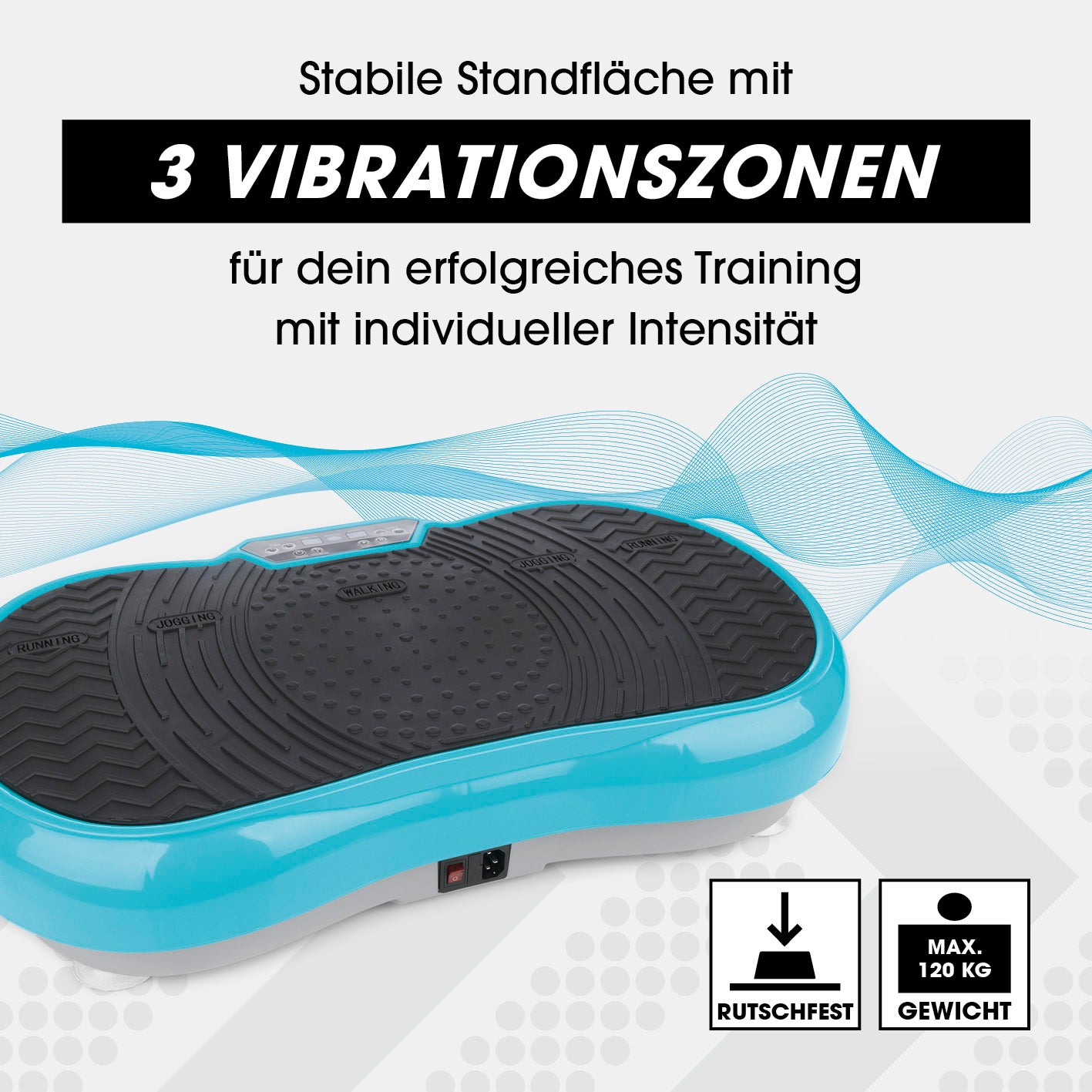 Vibrationstrainer - 4-tlg. - türkis