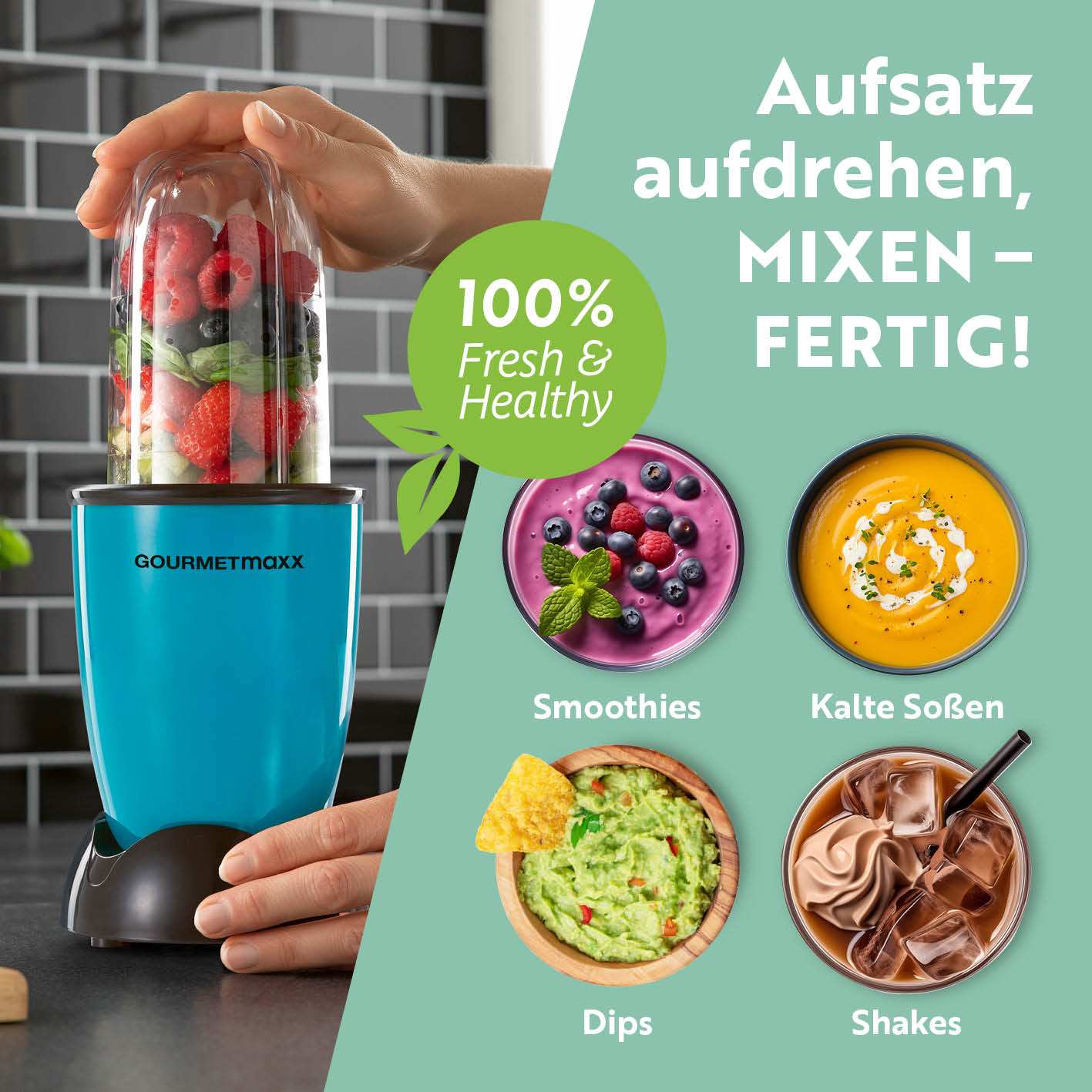 Mr. Magic Power 400 Pro mit Zubehörset L - Grün/Schwarz