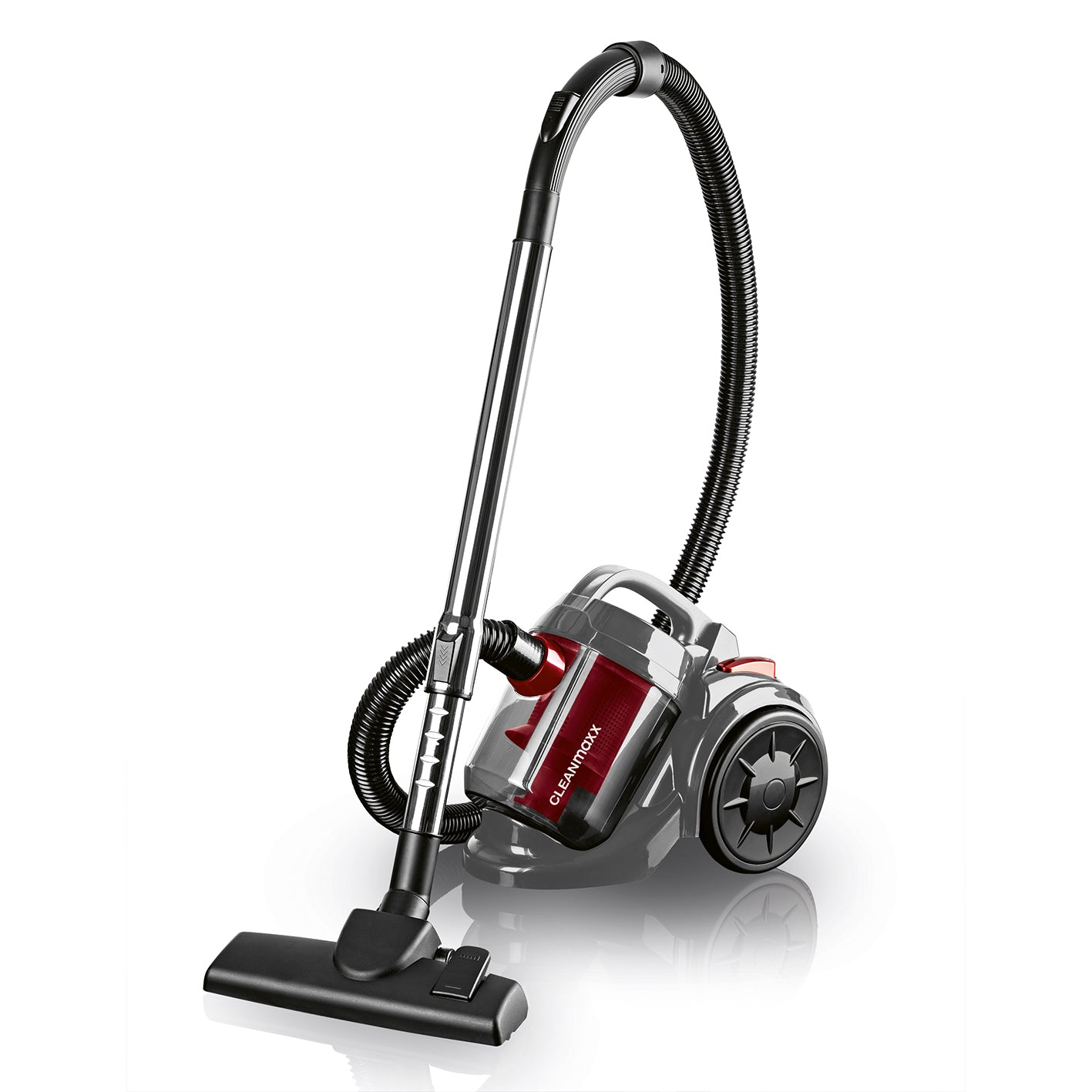 CLEANmaxx Zyklon-Staubsauger 800W schwarz/rot