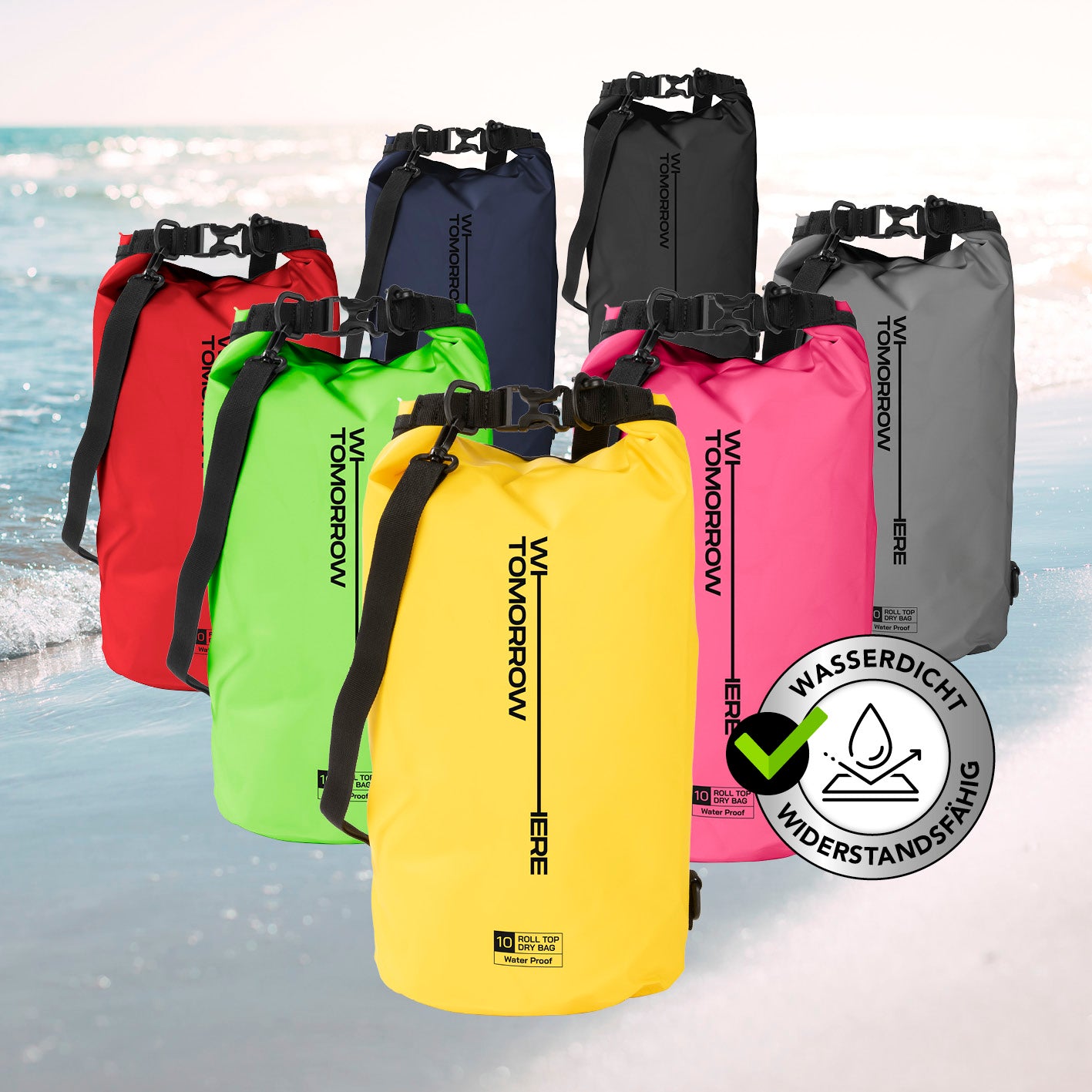 Dry Bag 10L - Style 02 - Gelb