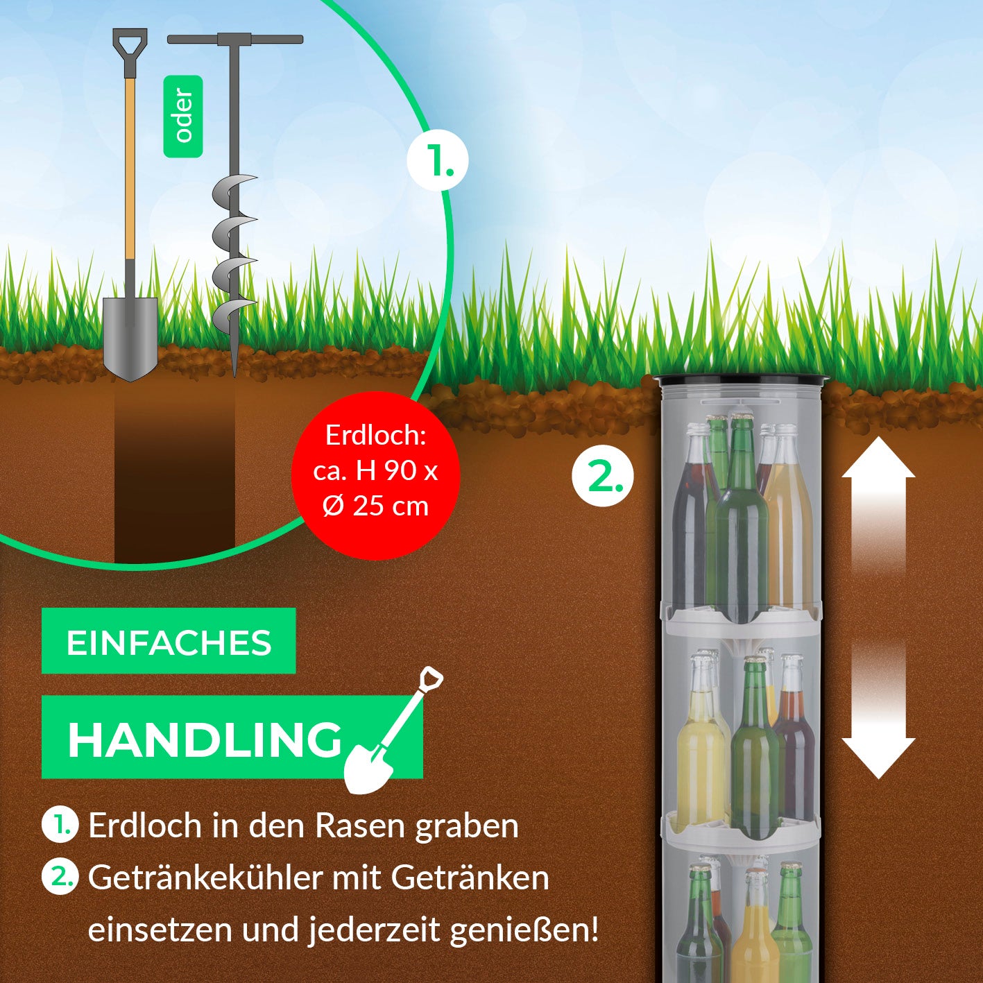 Outdoor-Flaschenkühler