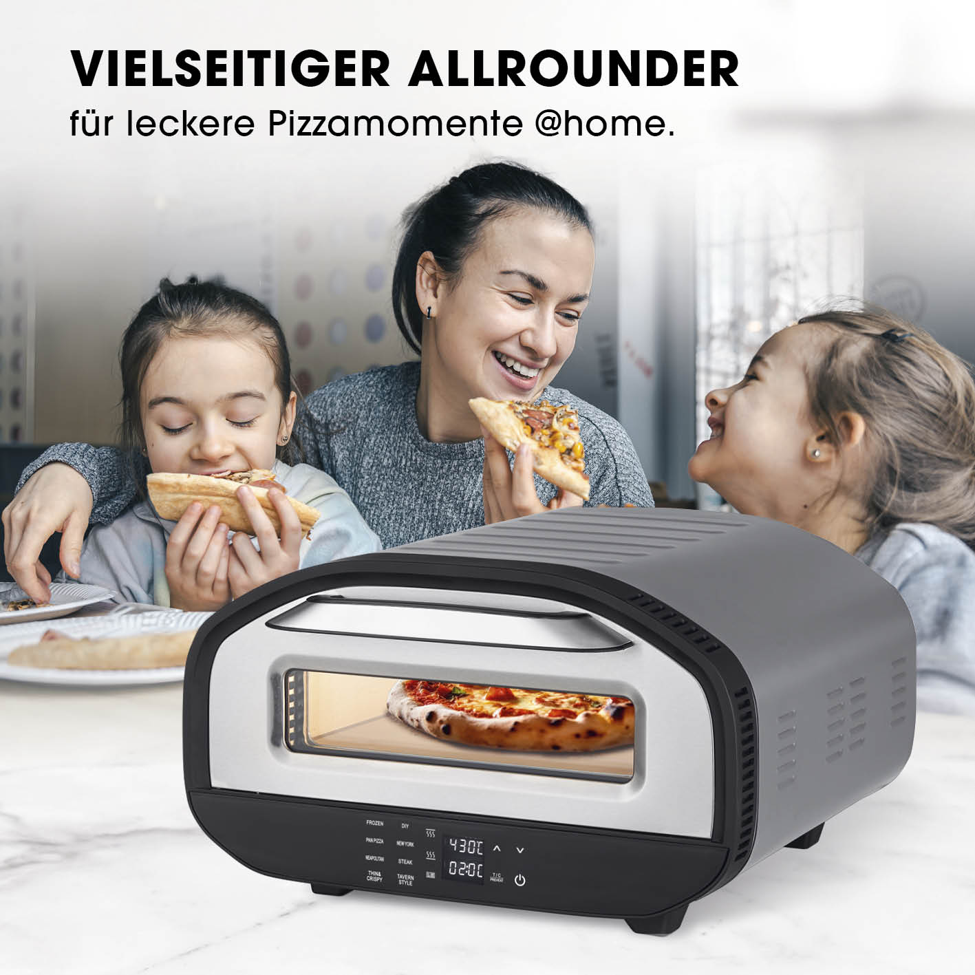 Elektro-Pizzaofen mit Pizzaheber