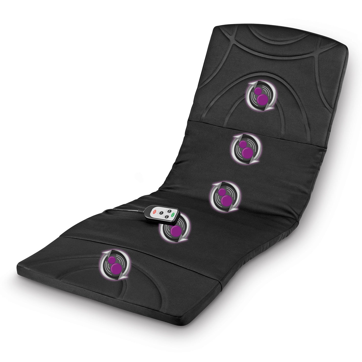 Massagematte 5-Zonen 12V schwarz
