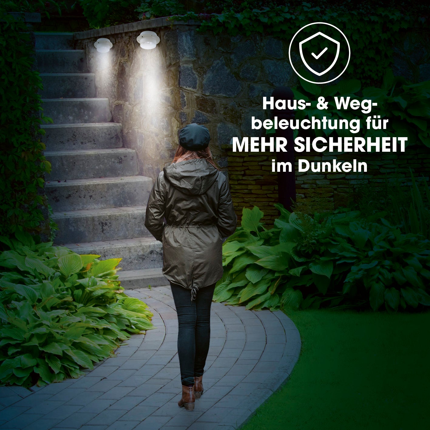 Dachrinnen-Leuchten - 3er-Set