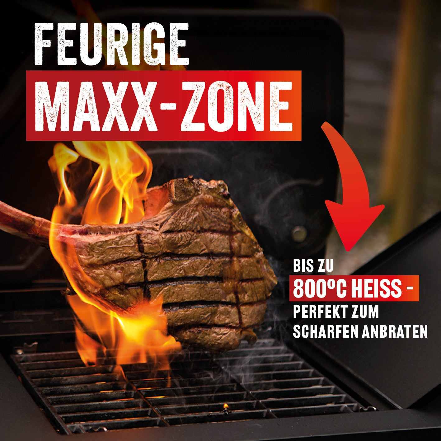 Triton 3.1 maxX Gasgrill mit Infrarotseitenbrenner