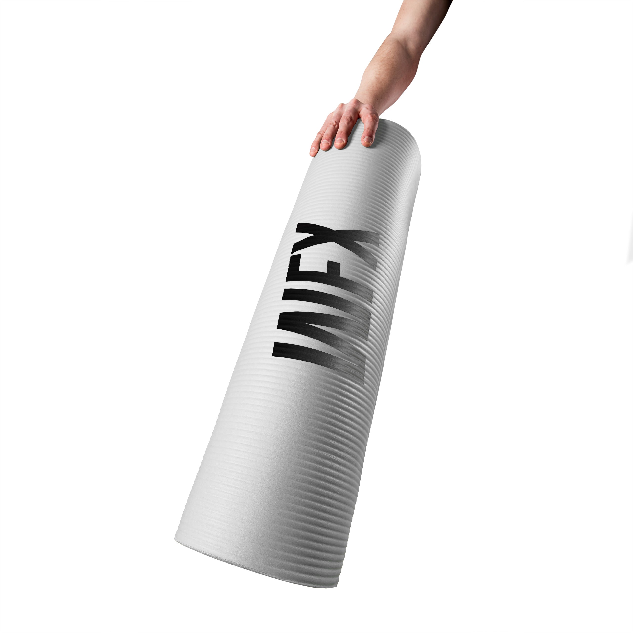 Fitness- & Gymnastikmatte - 183 x 61 x 1,2 cm - Weiß