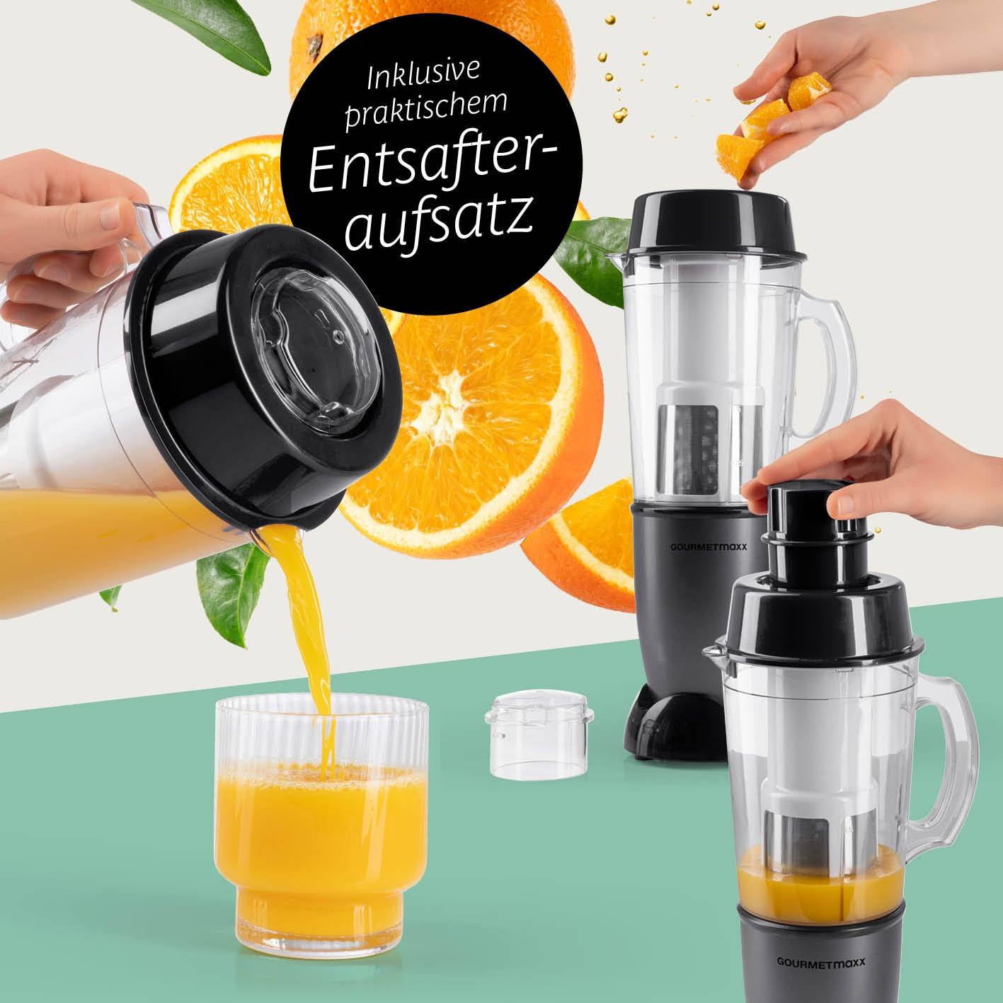 Mr. Magic Power 400 Pro mit Zubehörset XL - Anthrazit/Schwarz