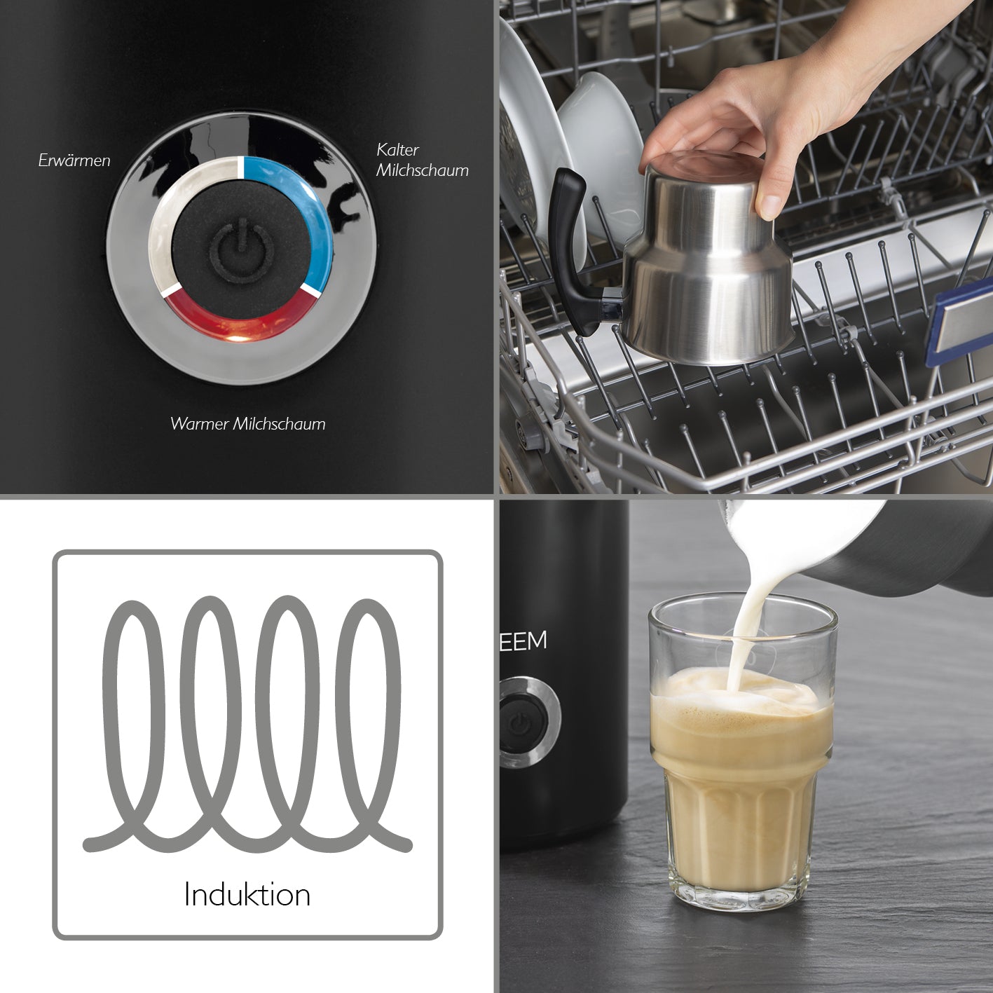 MILK-PERFECT Induktions-Milchaufschäumer - 260ml