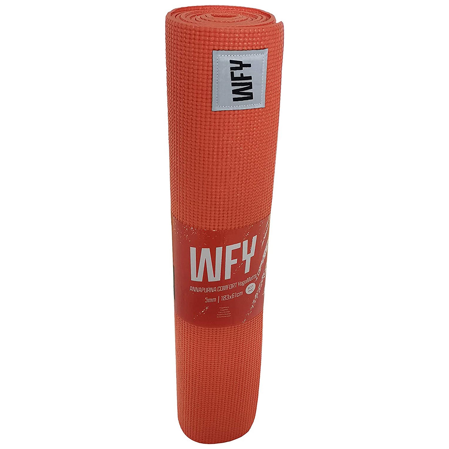 Fitnessmatte Yogamatte "Annapurna Comfort" - 183 x 61 - Pilates Workout Matte - Orange
