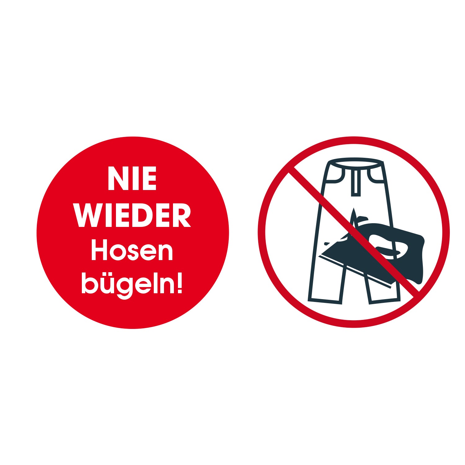 Bügler-Aufsatz für Hosen - silber/weiß