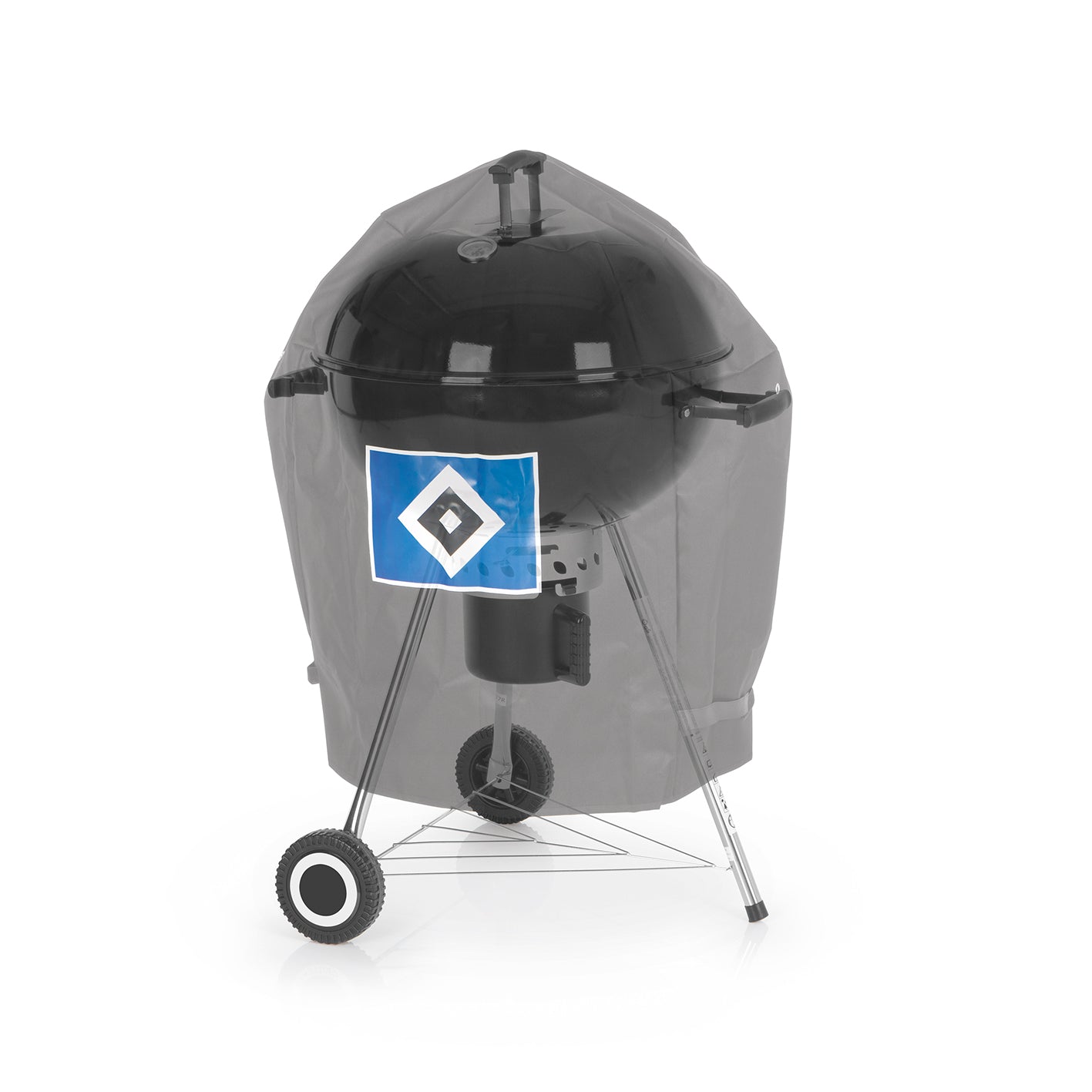 Wetterschutzhaube S - schwarz mit Logo