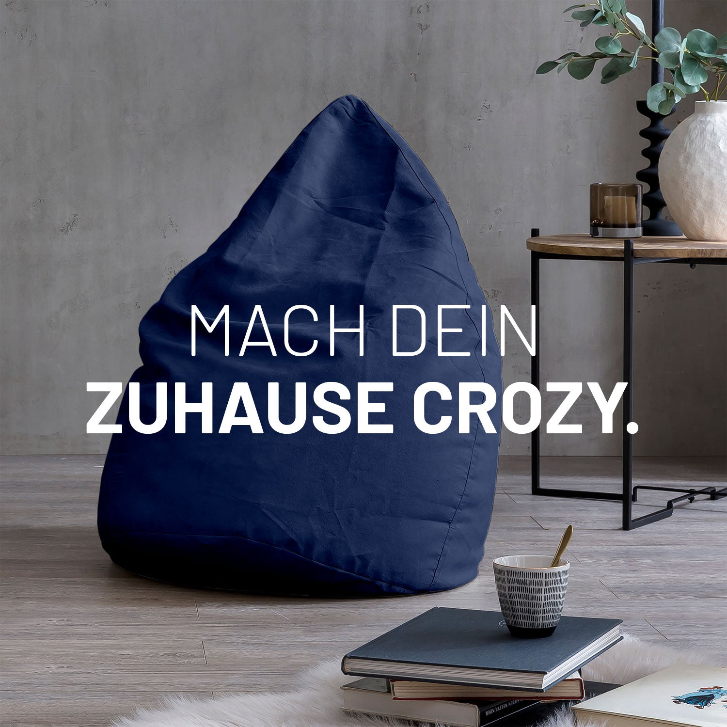 Luxury XL PLUS Sitzsack (220 L) - indoor - Dunkelblau