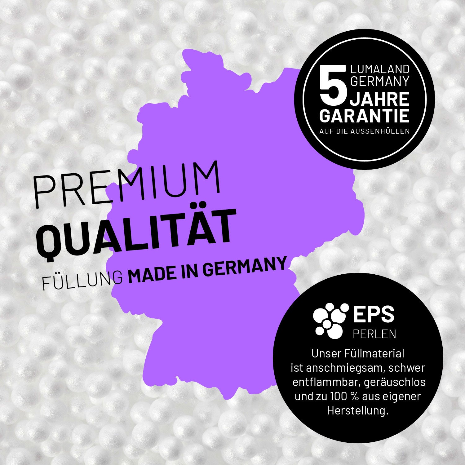 Luxury Fluffy Sitzsack (120 L) - indoor - Grün