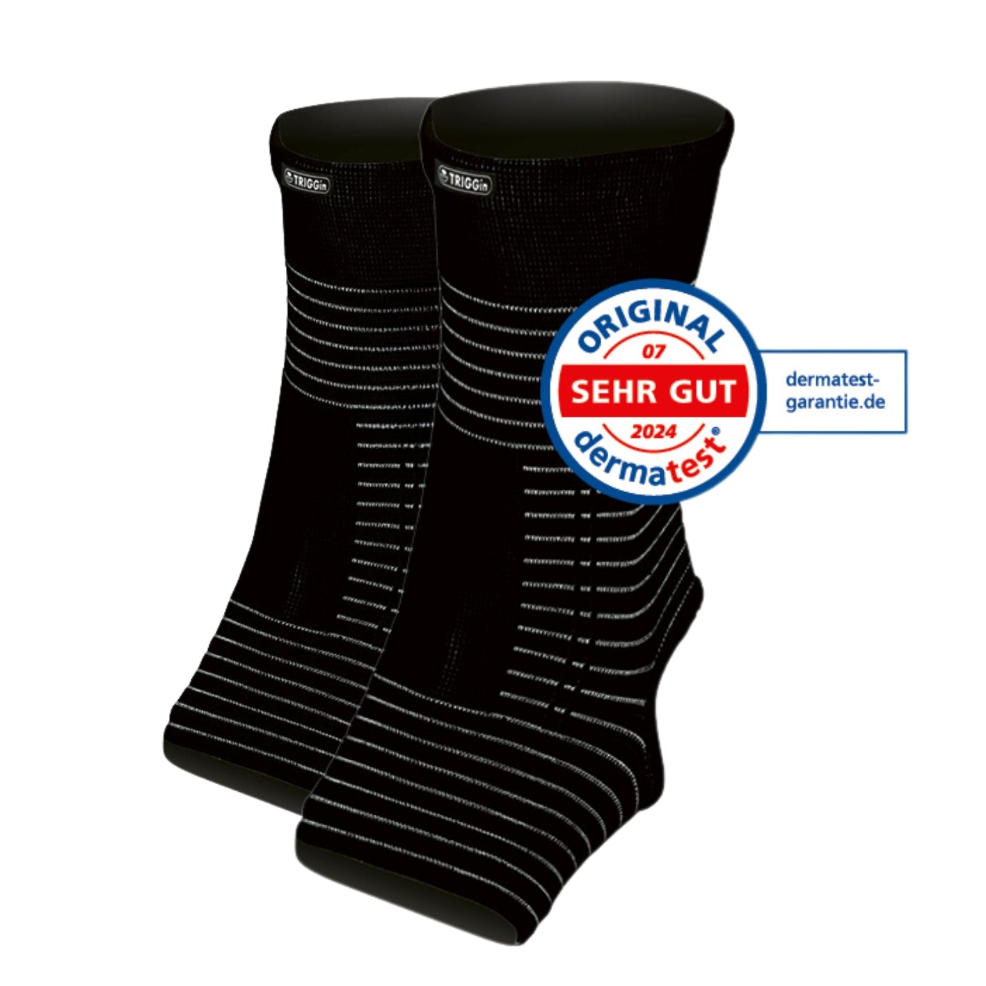 Knöchel-Bandage mit Kupfer- & Carbonfasern - 2er-Set