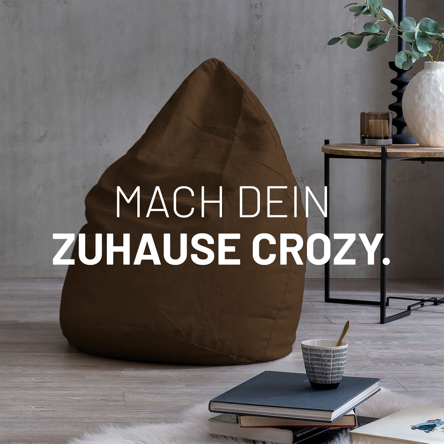 Luxury XL PLUS Sitzsack (220 L) - indoor - Braun