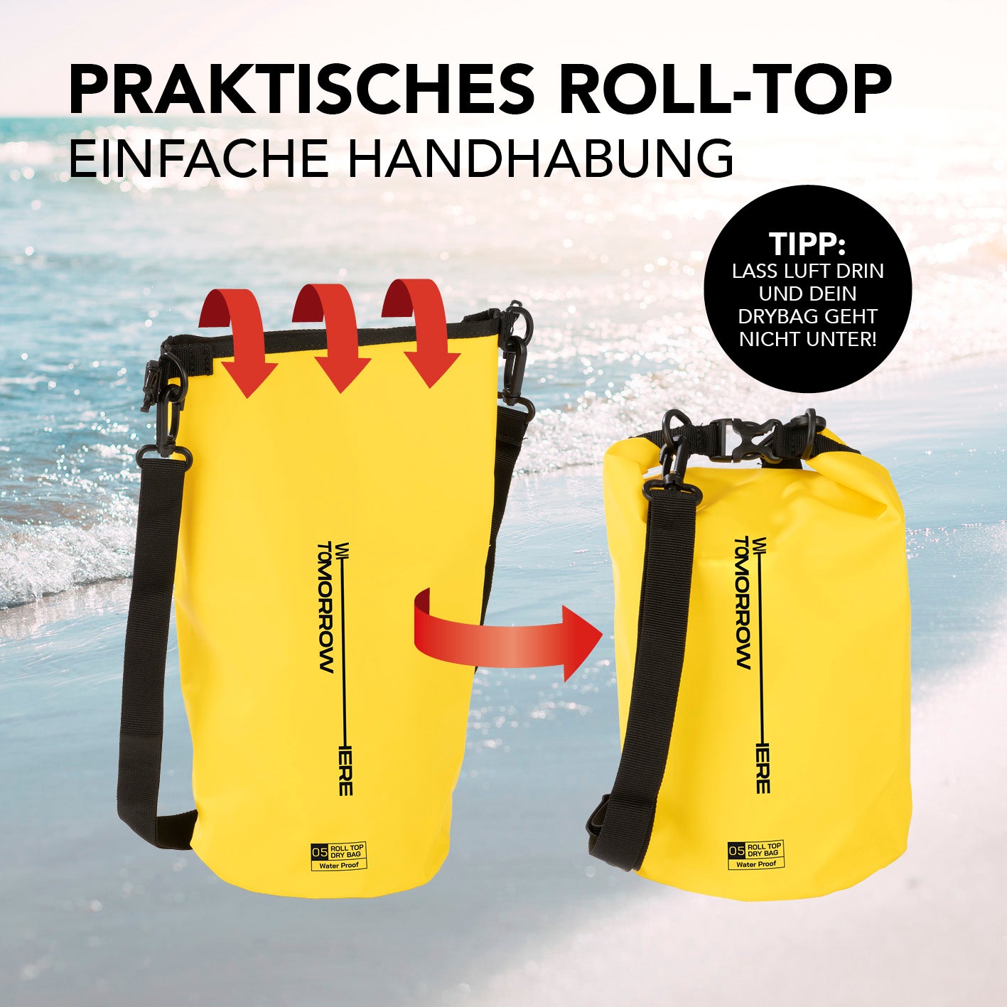 Dry Bag 5L - Style 02 - Gelb