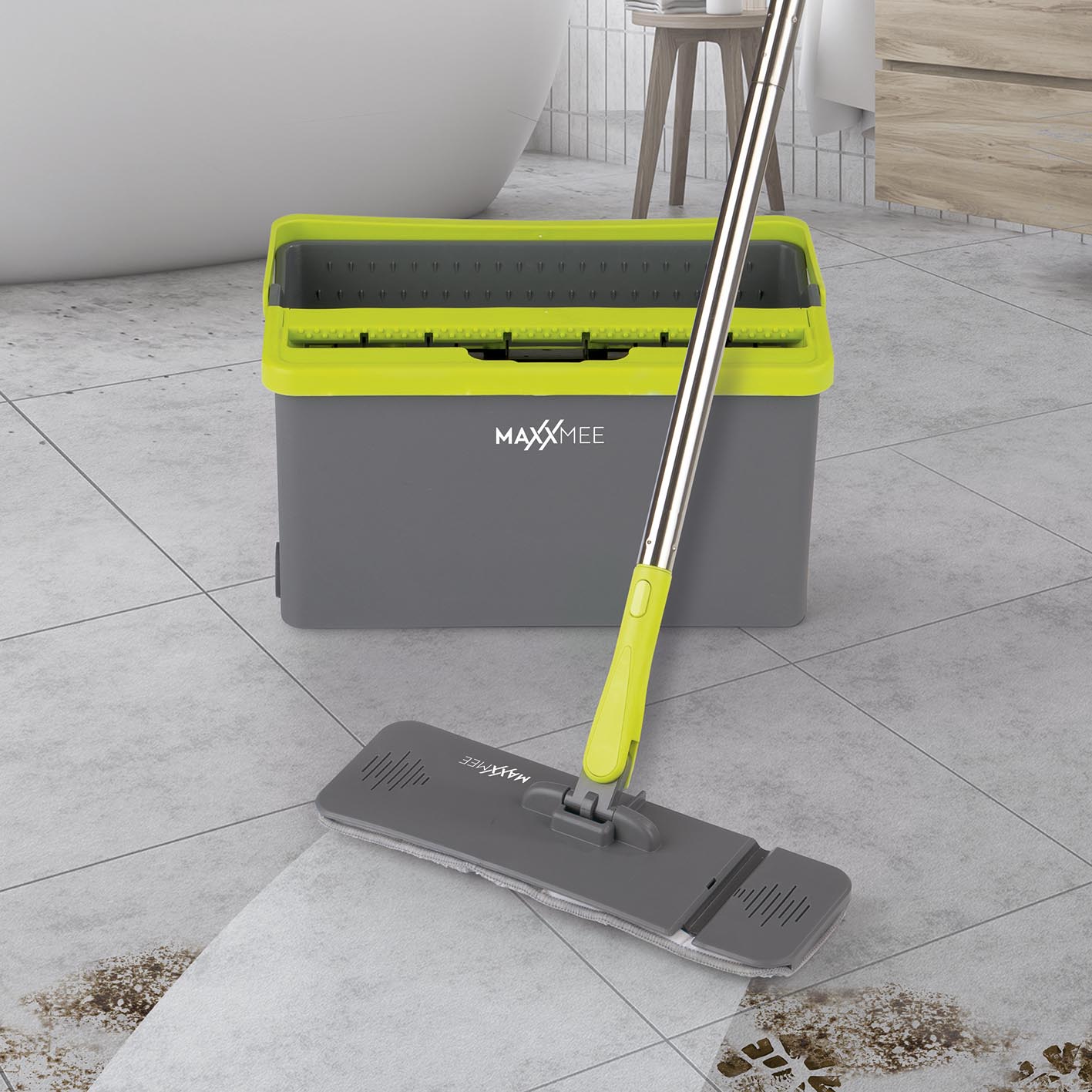 Ersatz-Mopp 2er-Set für Wischsystem Flat-Mopp