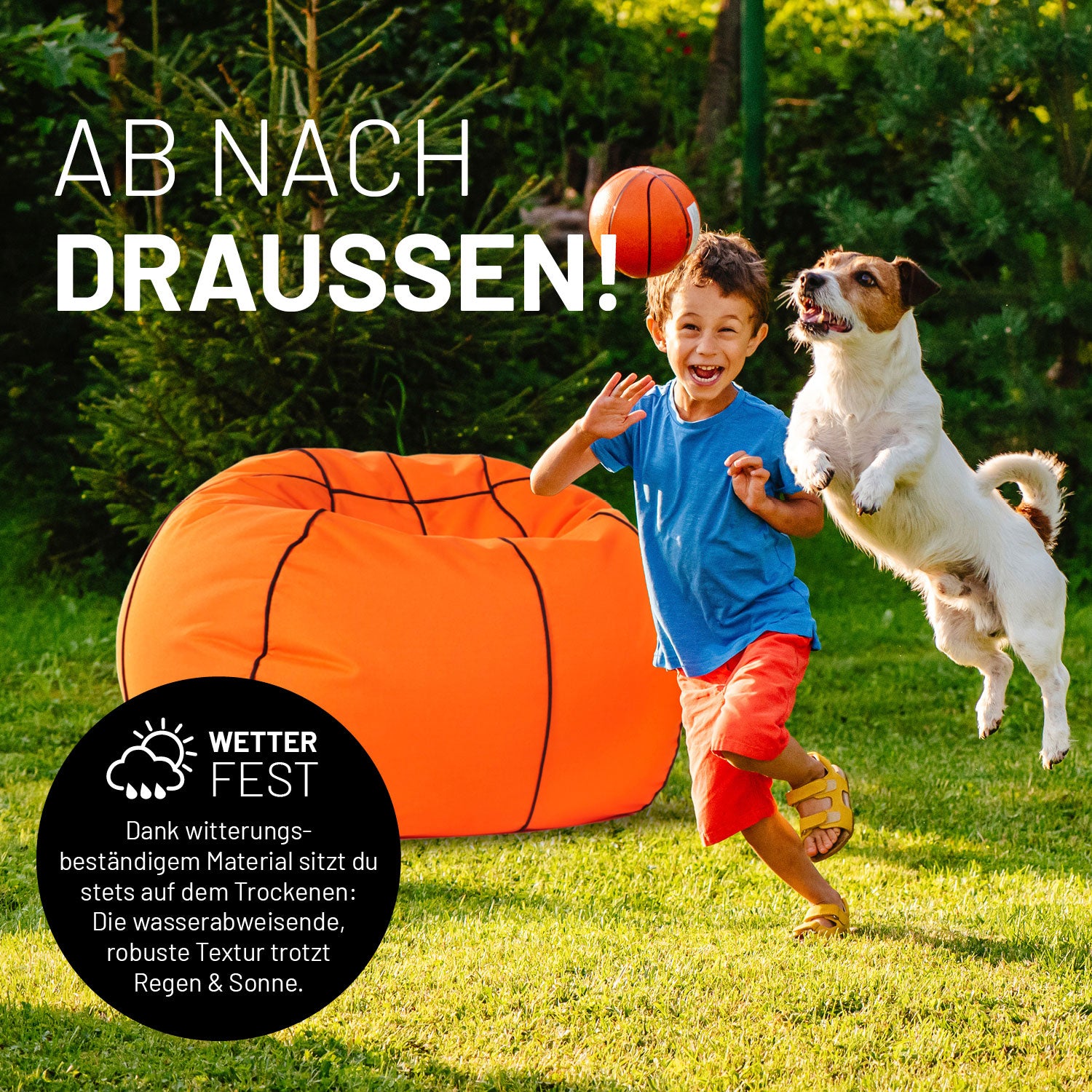 Luxury Basketball Sitzsack (170 L) - indoor & outdoor