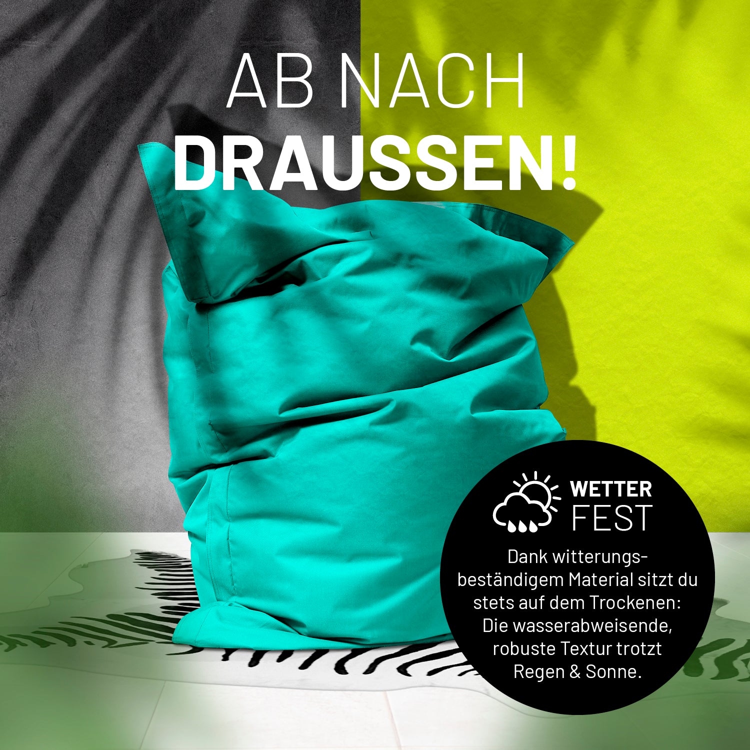 Sitzsack Classic XXL (380 L) - indoor & outdoor - Türkis